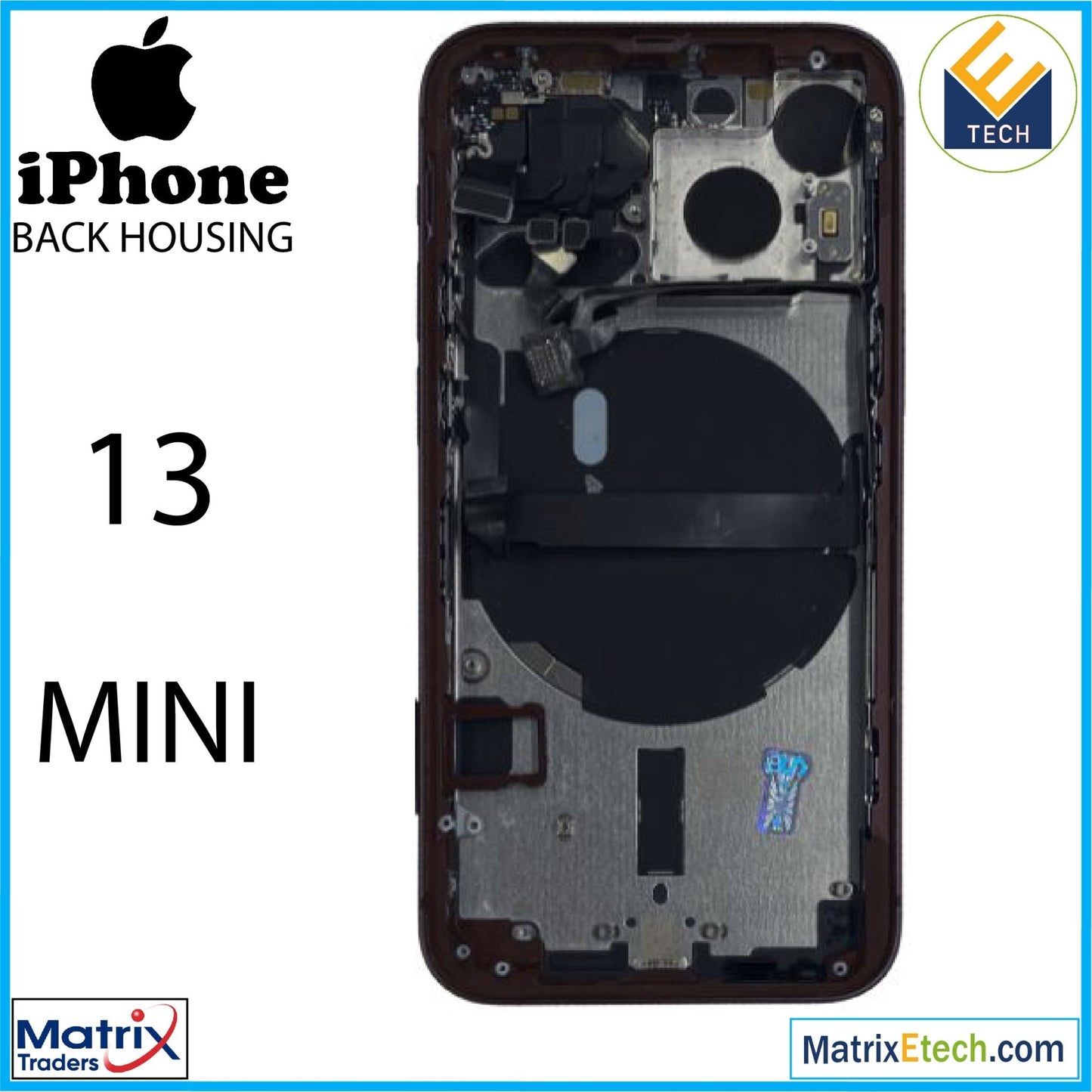 iPhone 13 Mini Back Housing W Small (International Version) - Matrix Traders