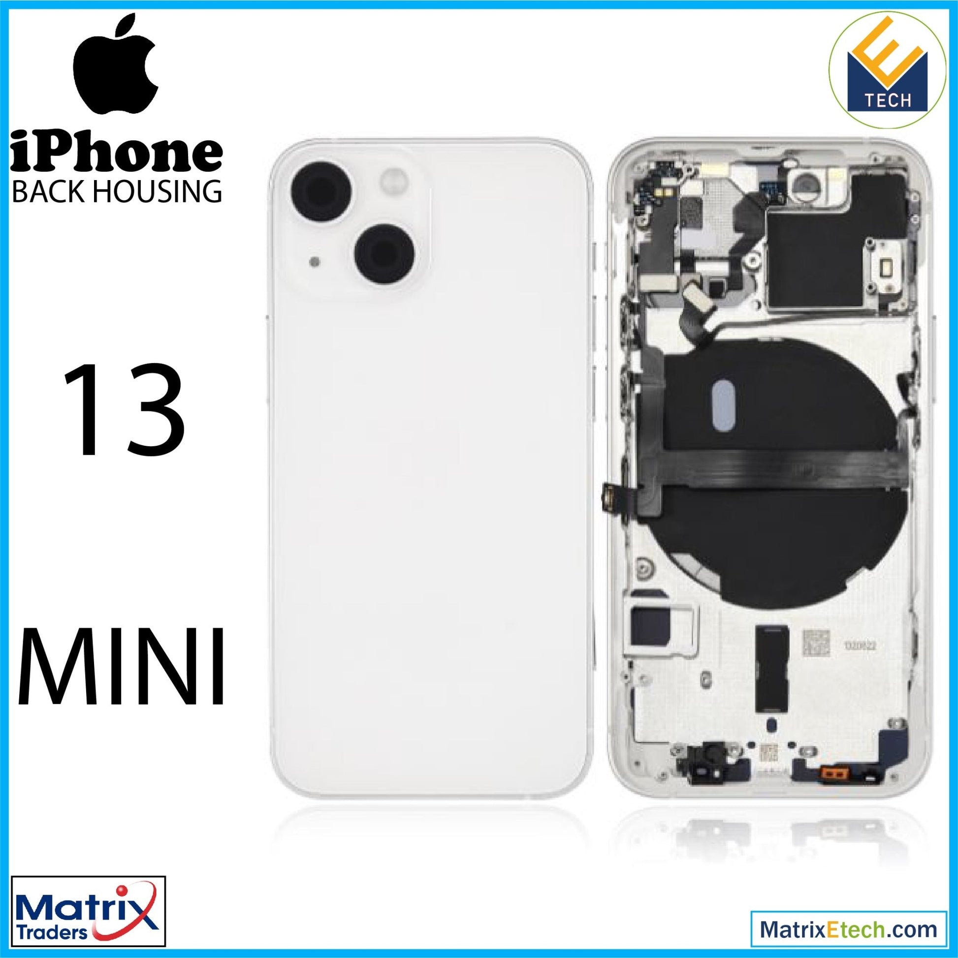 iPhone 13 Mini Back Housing W Small (International Version) - Matrix Traders