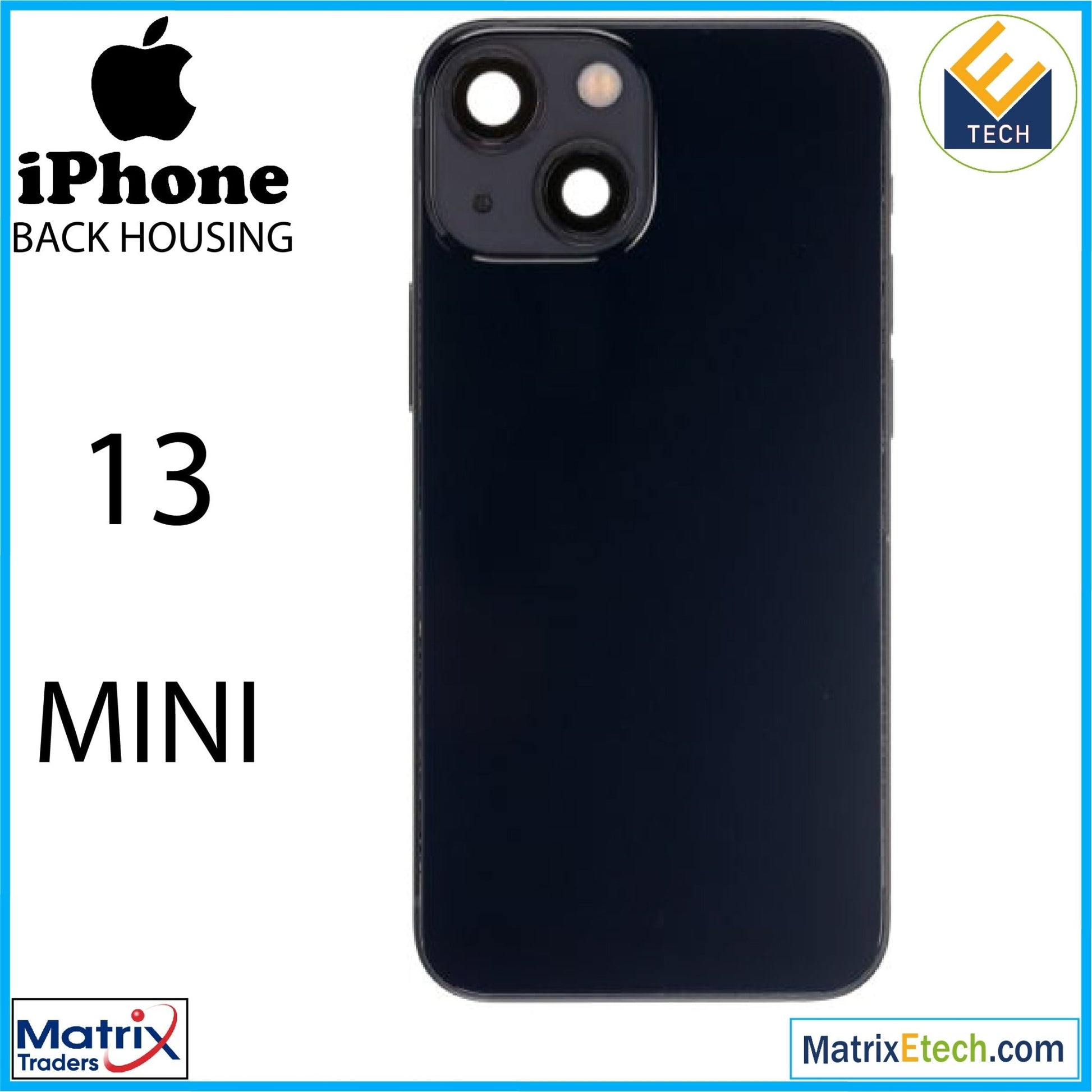 iPhone 13 Mini Back Housing W Small (International Version) - Matrix Traders