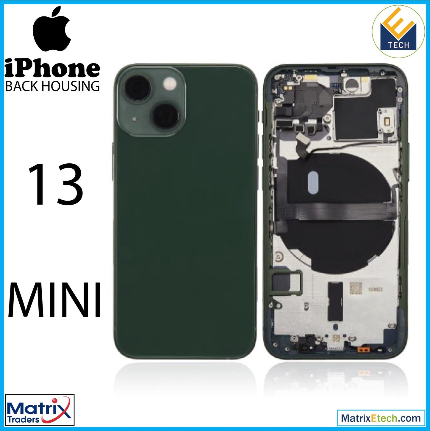 iPhone 13 Mini Back Housing W Small (US Version) - Matrix Traders