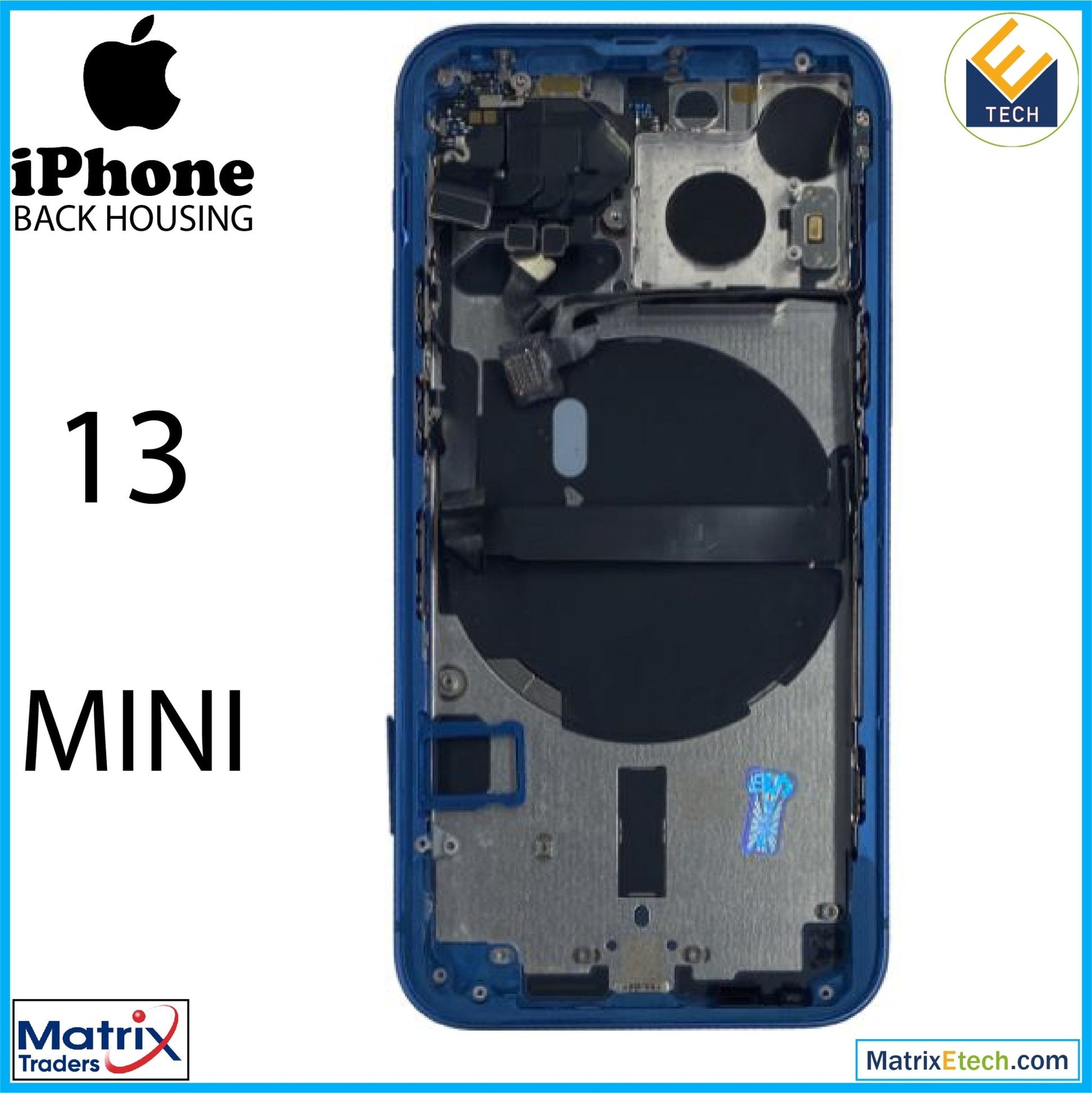 iPhone 13 Mini Back Housing W Small (US Version) - Matrix Traders