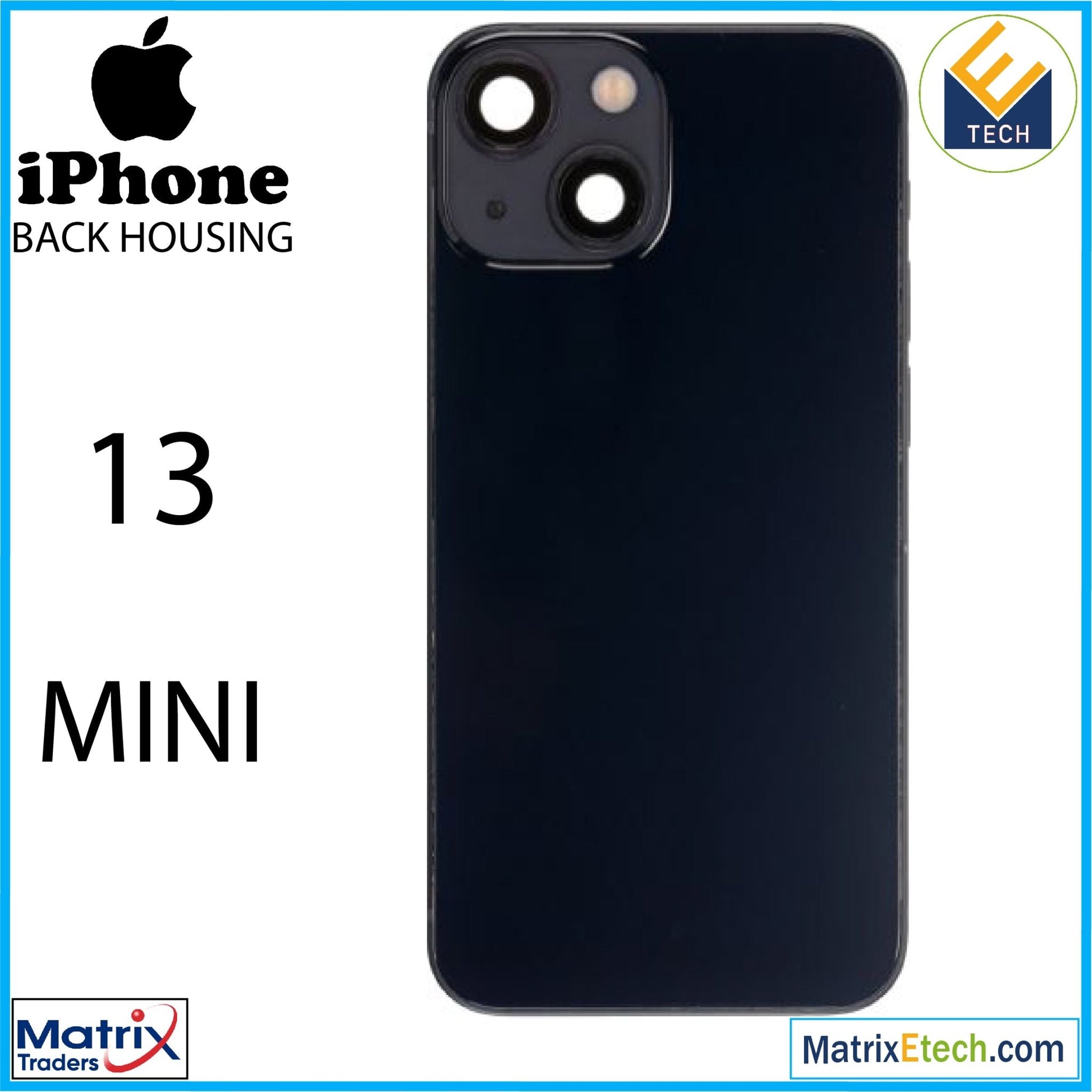 iPhone 13 Mini Back Housing W Small (US Version) - Matrix Traders