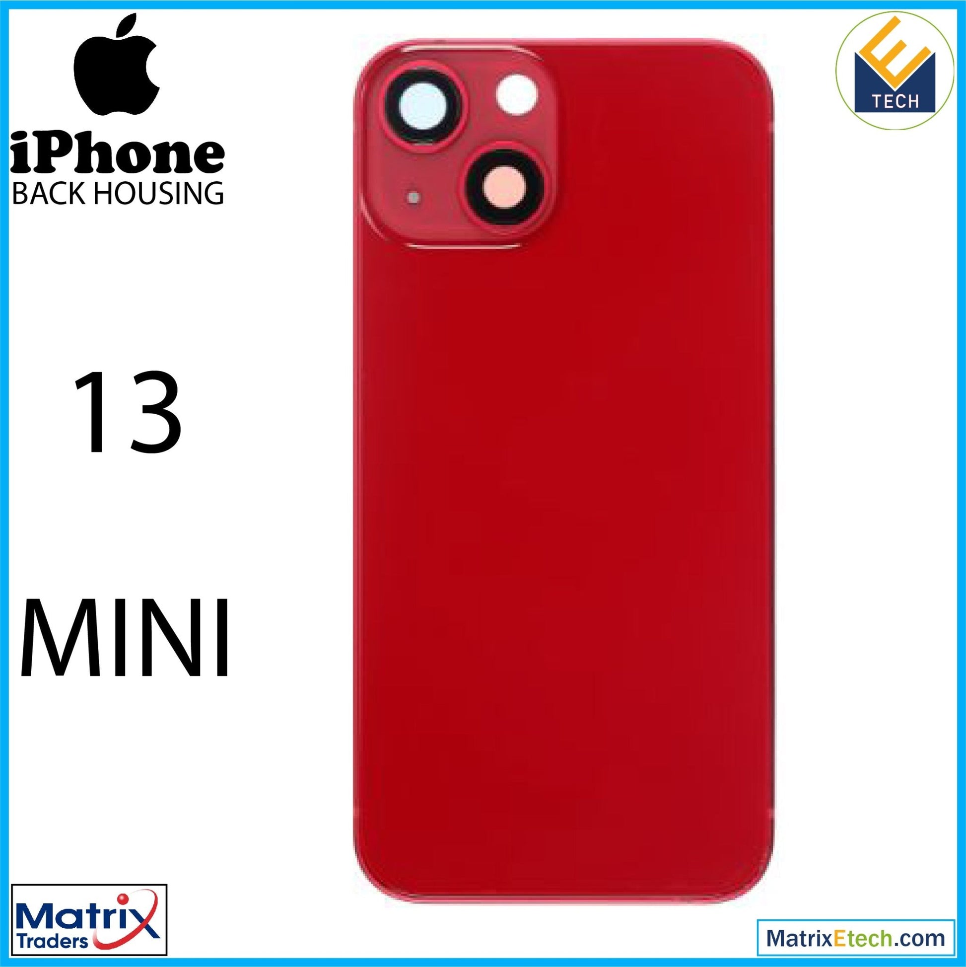 iPhone 13 Mini Back Housing W Small (US Version) - Matrix Traders