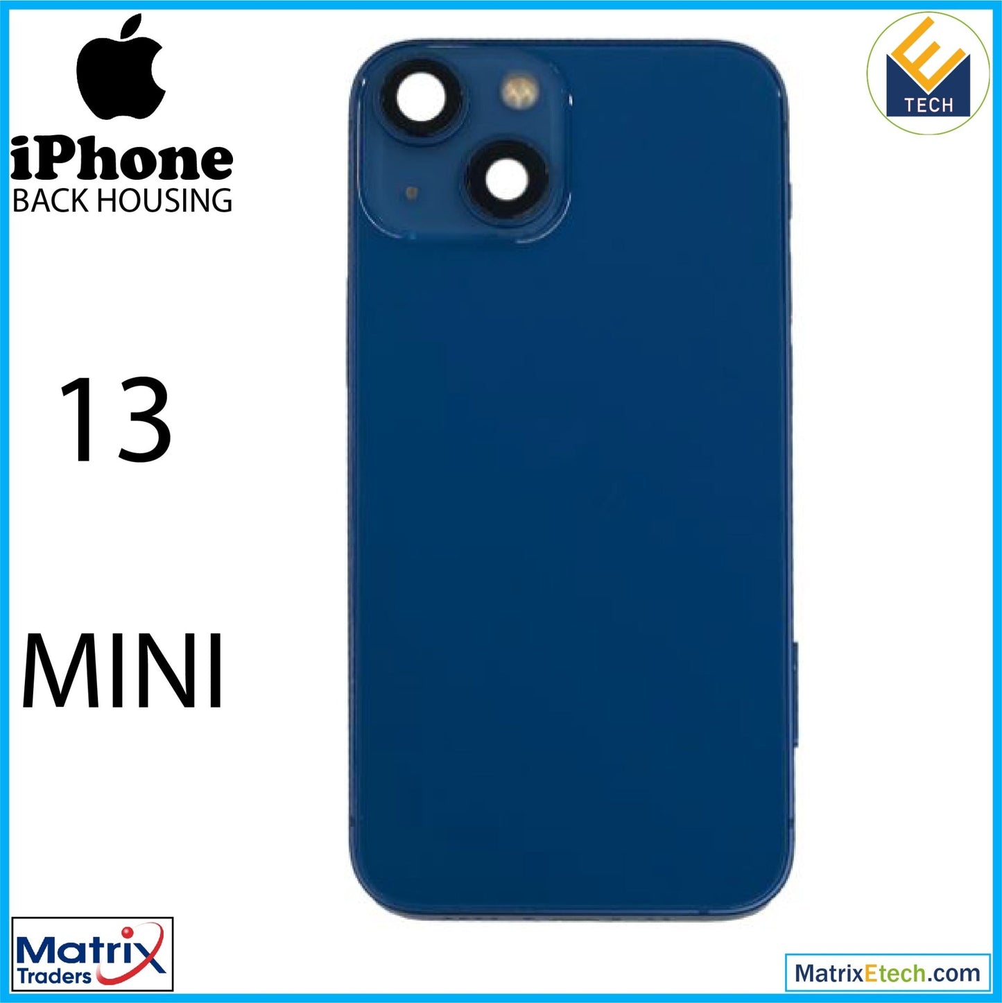 iPhone 13 Mini Back Housing W Small (US Version) - Matrix Traders