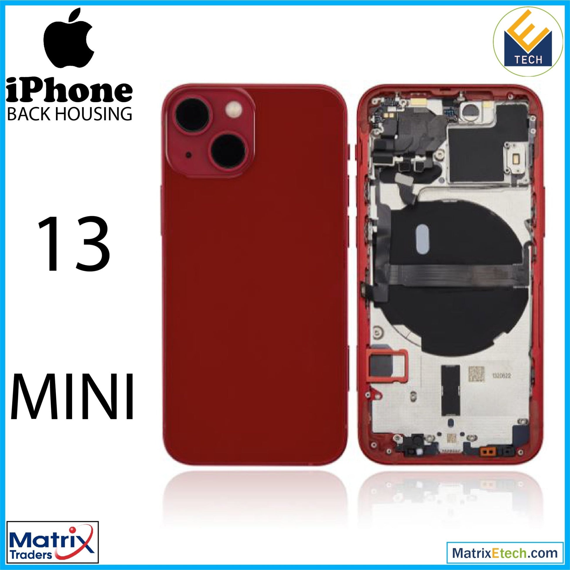 iPhone 13 Mini Back Housing W Small (US Version) - Matrix Traders