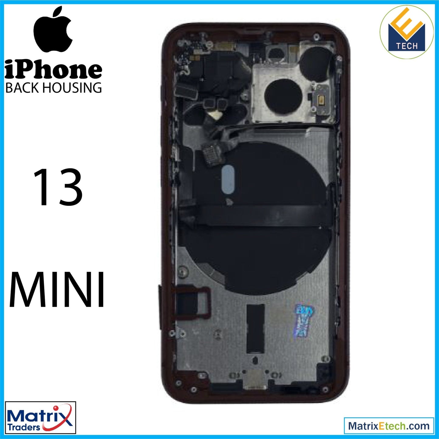 iPhone 13 Mini Back Housing W Small (US Version) - Matrix Traders