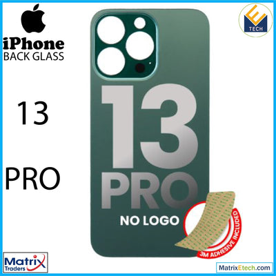 iPhone 13 Pro Back Glass With 3M Adhesive (Normal) - Matrix Traders