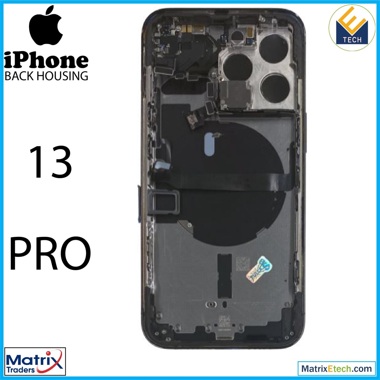 iPhone 13 Pro Back Housing W Small (International Version) - Matrix Traders