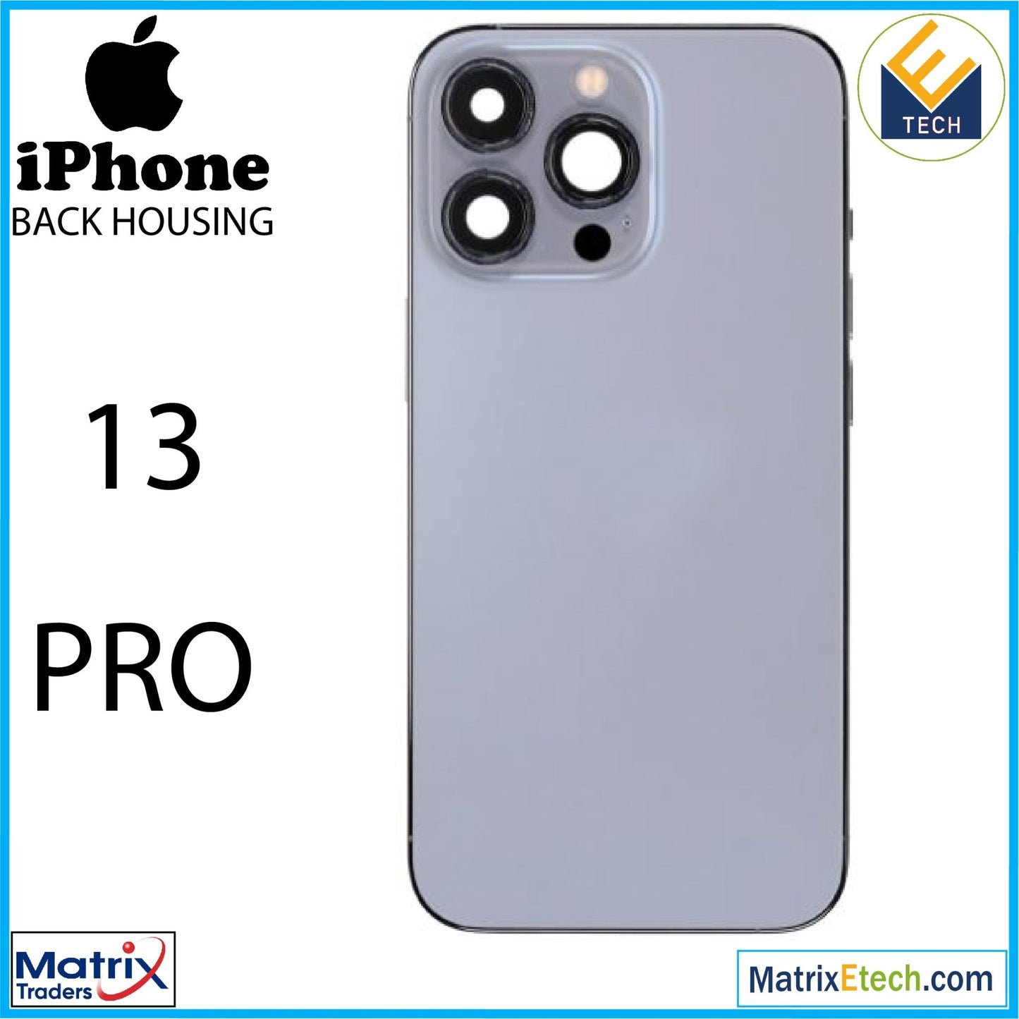 iPhone 13 Pro Back Housing W Small (International Version) - Matrix Traders