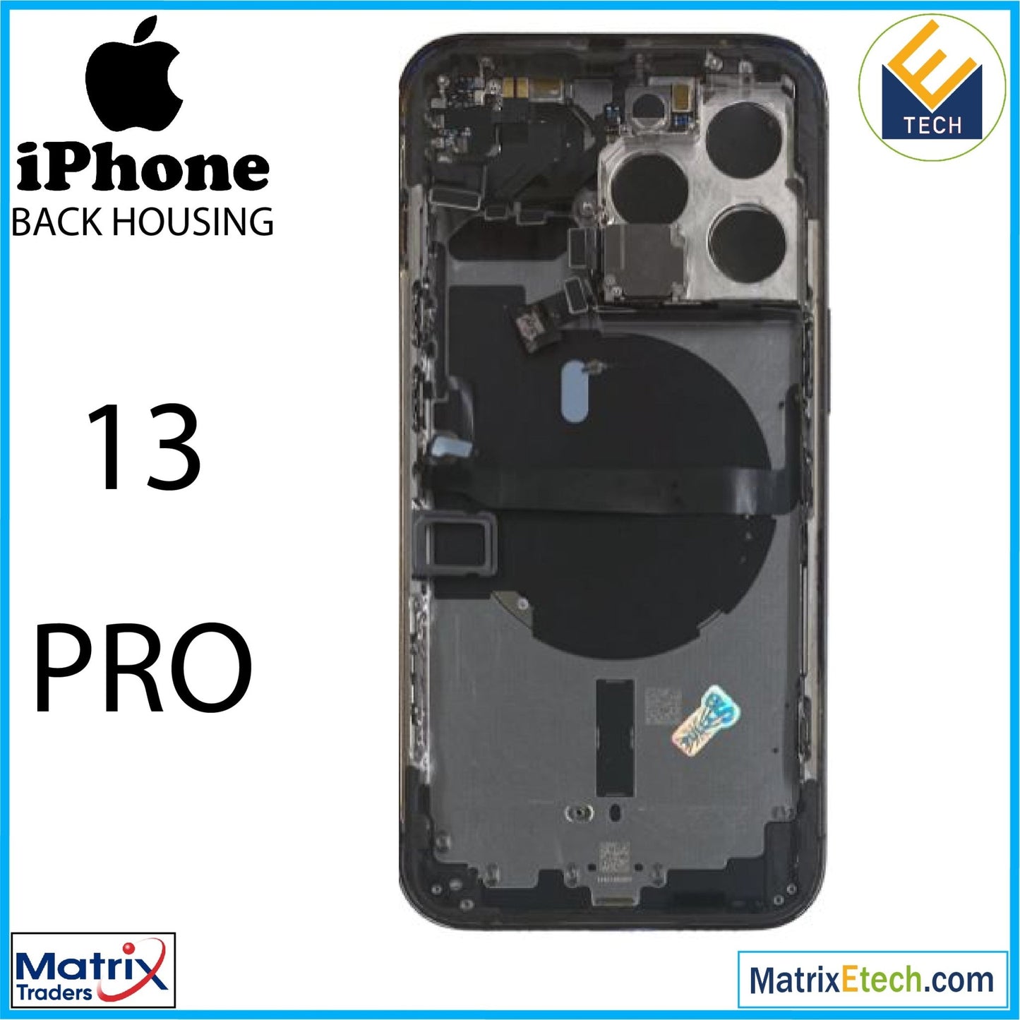 iPhone 13 Pro Back Housing W Small (International Version) - Matrix Traders