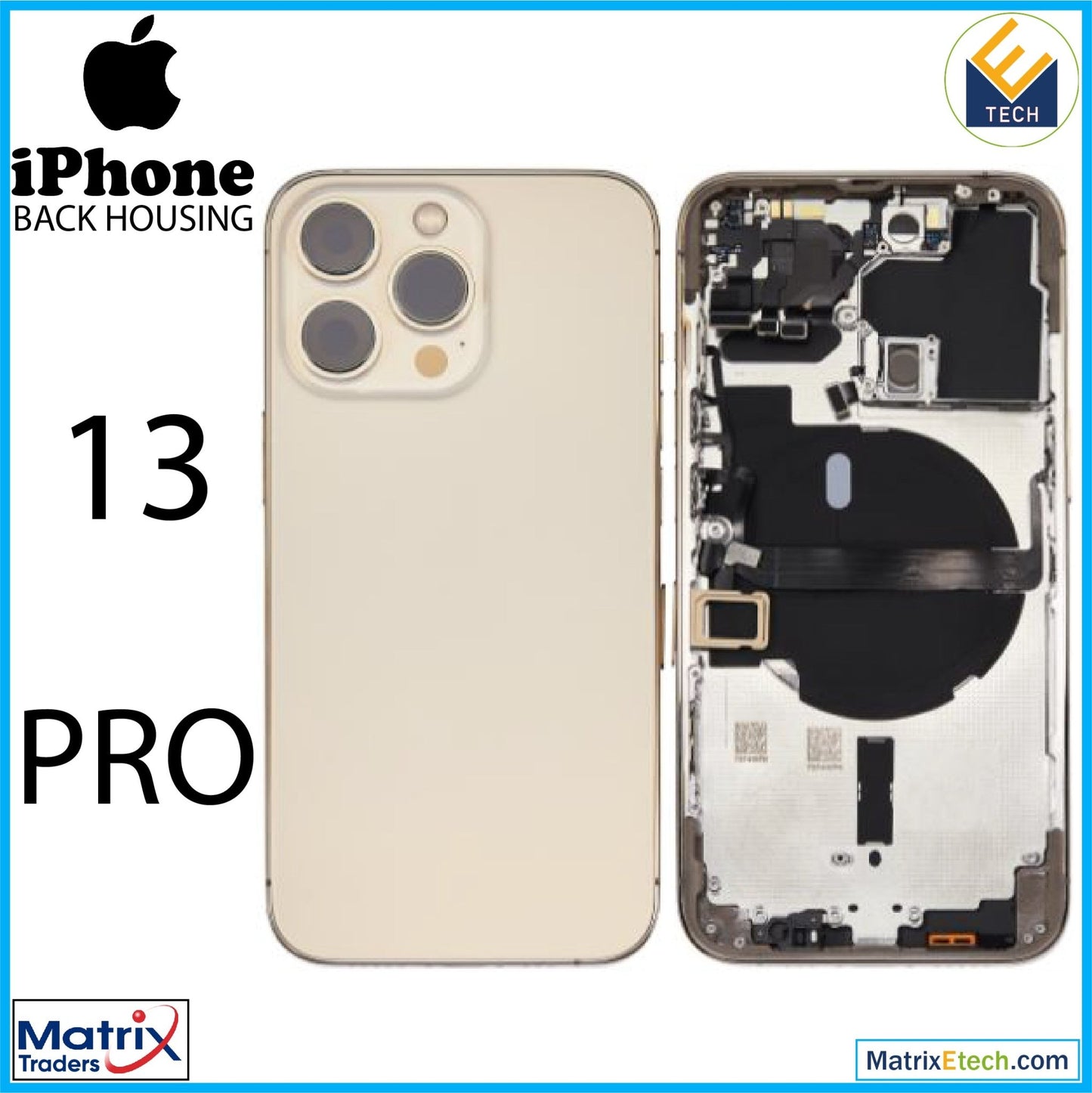 iPhone 13 Pro Back Housing W Small (International Version) - Matrix Traders