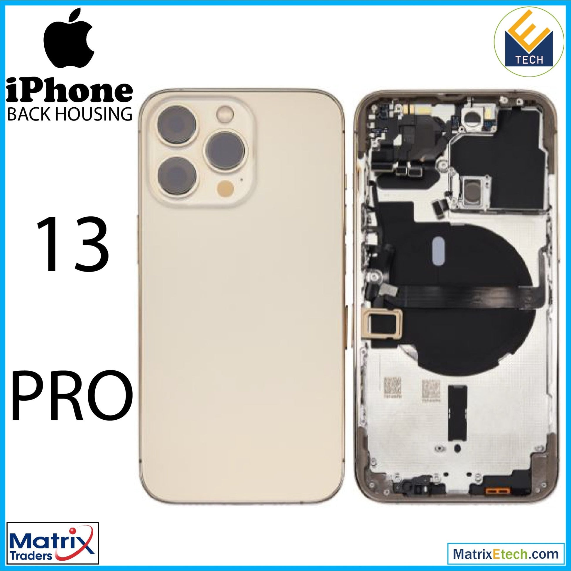 iPhone 13 Pro Back Housing W Small (International Version) - Matrix Traders