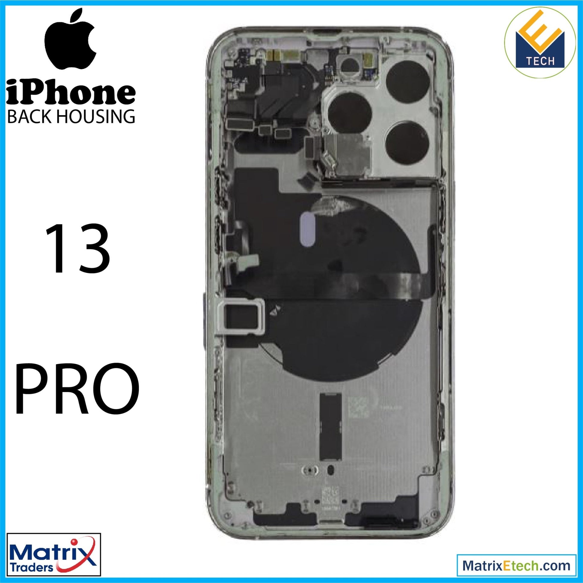 iPhone 13 Pro Back Housing W Small (International Version) - Matrix Traders