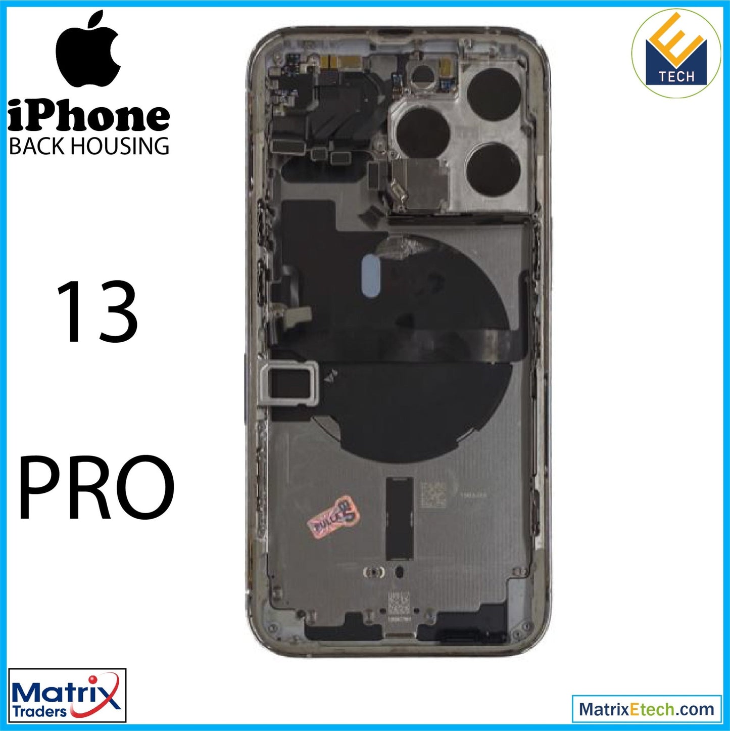 iPhone 13 Pro Back Housing W Small (International Version) - Matrix Traders