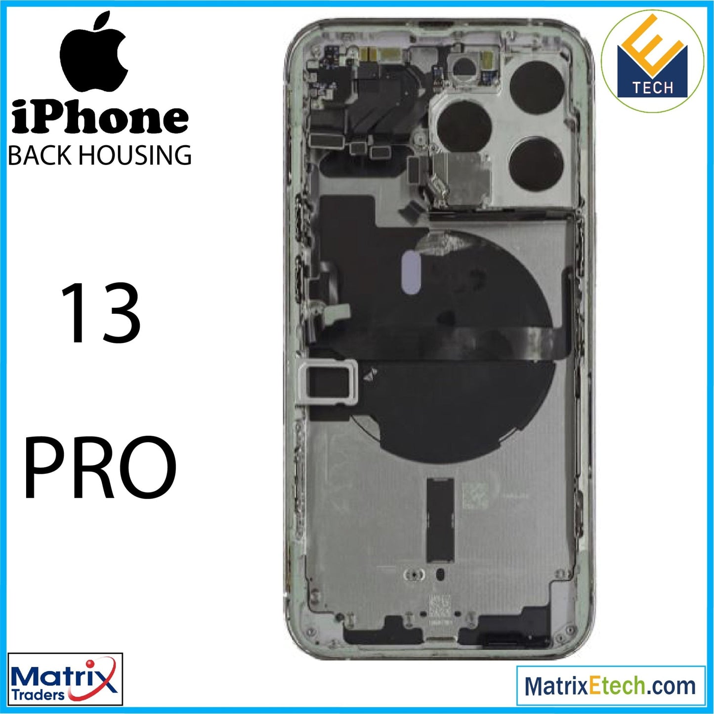 iPhone 13 Pro Back Housing W Small (International Version) - Matrix Traders