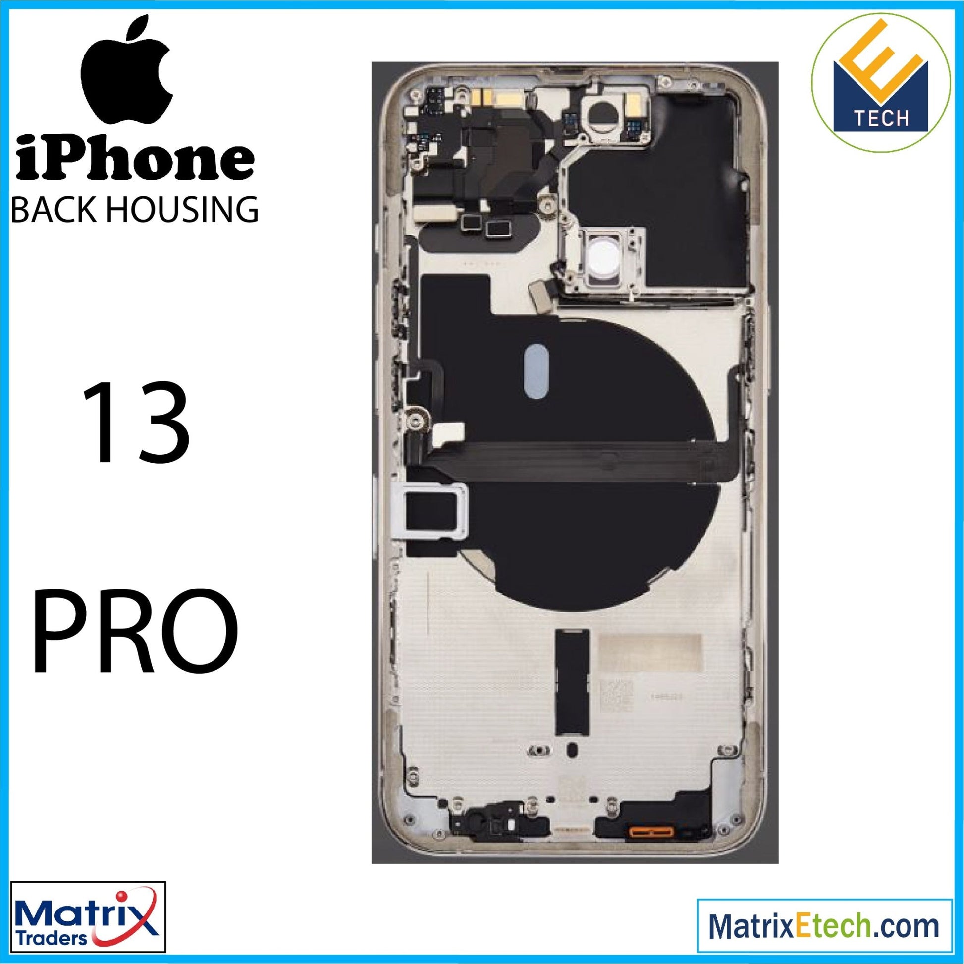 iPhone 13 Pro Back Housing W Small (International Version) - Matrix Traders