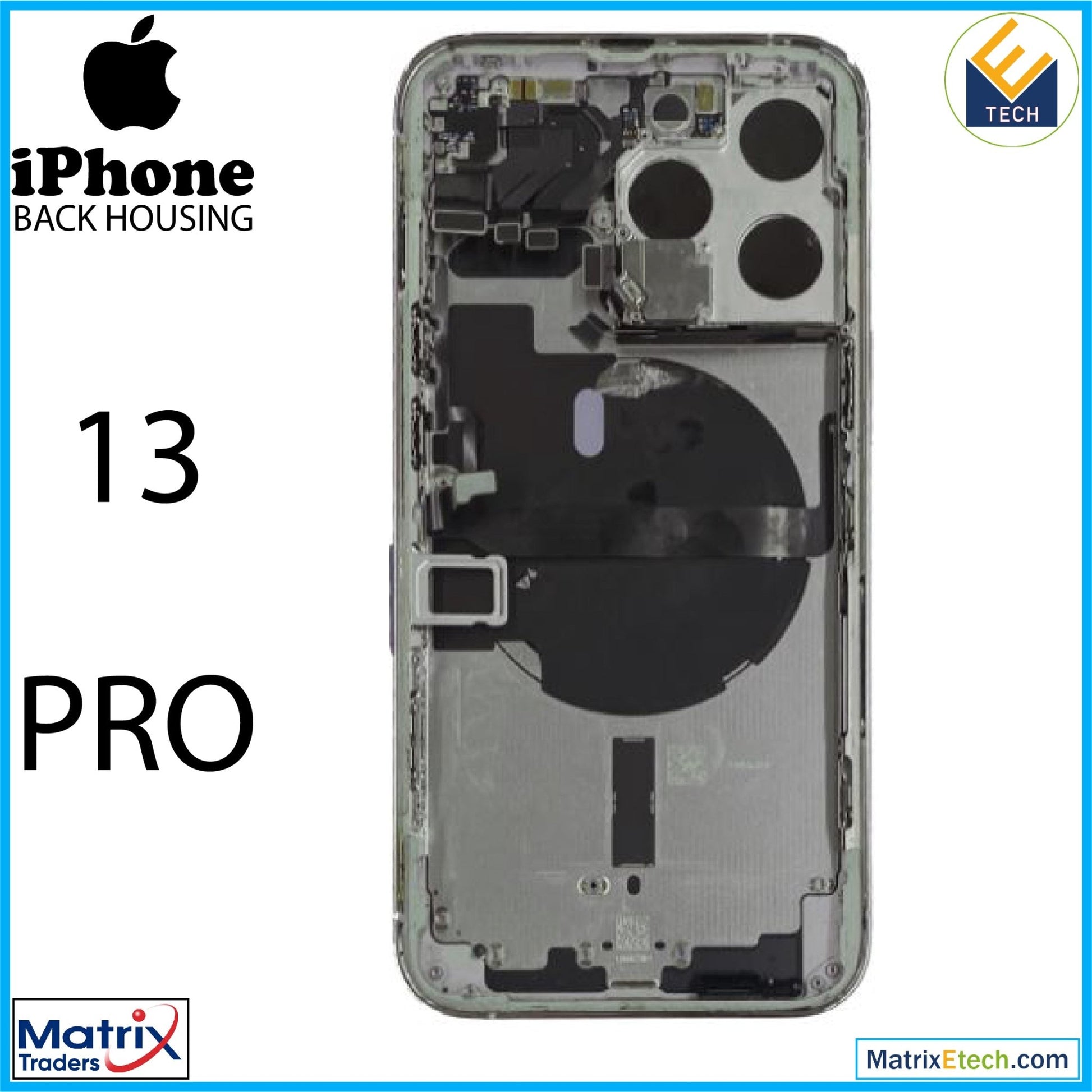 iPhone 13 Pro Back Housing W Small (International Version) - Matrix Traders