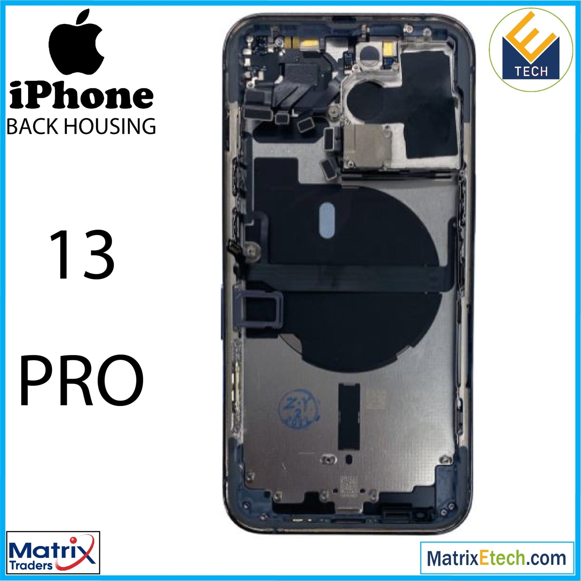 iPhone 13 Pro Back Housing W Small (International Version) - Matrix Traders