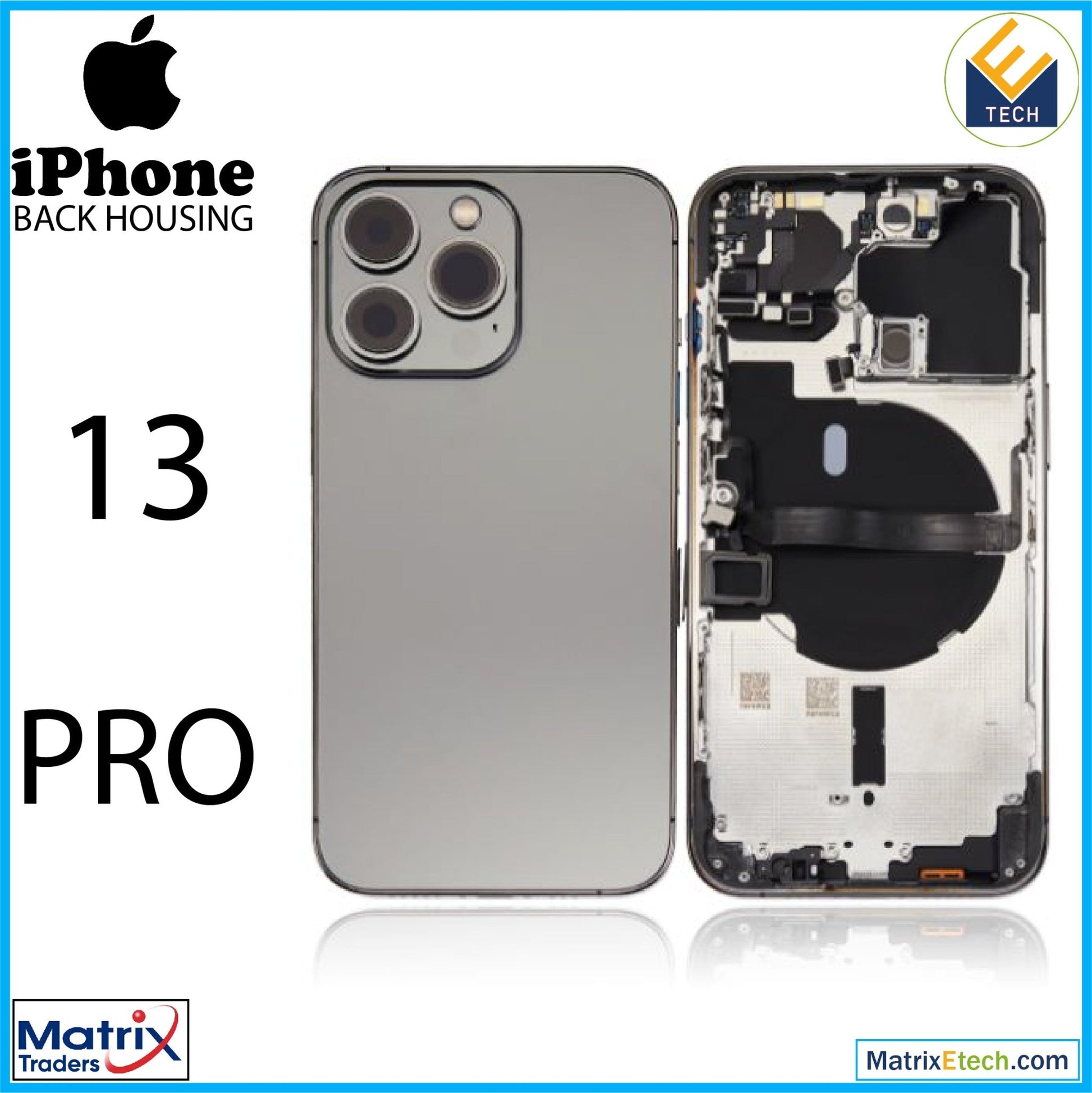 iPhone 13 Pro Back Housing W Small (International Version) - Matrix Traders