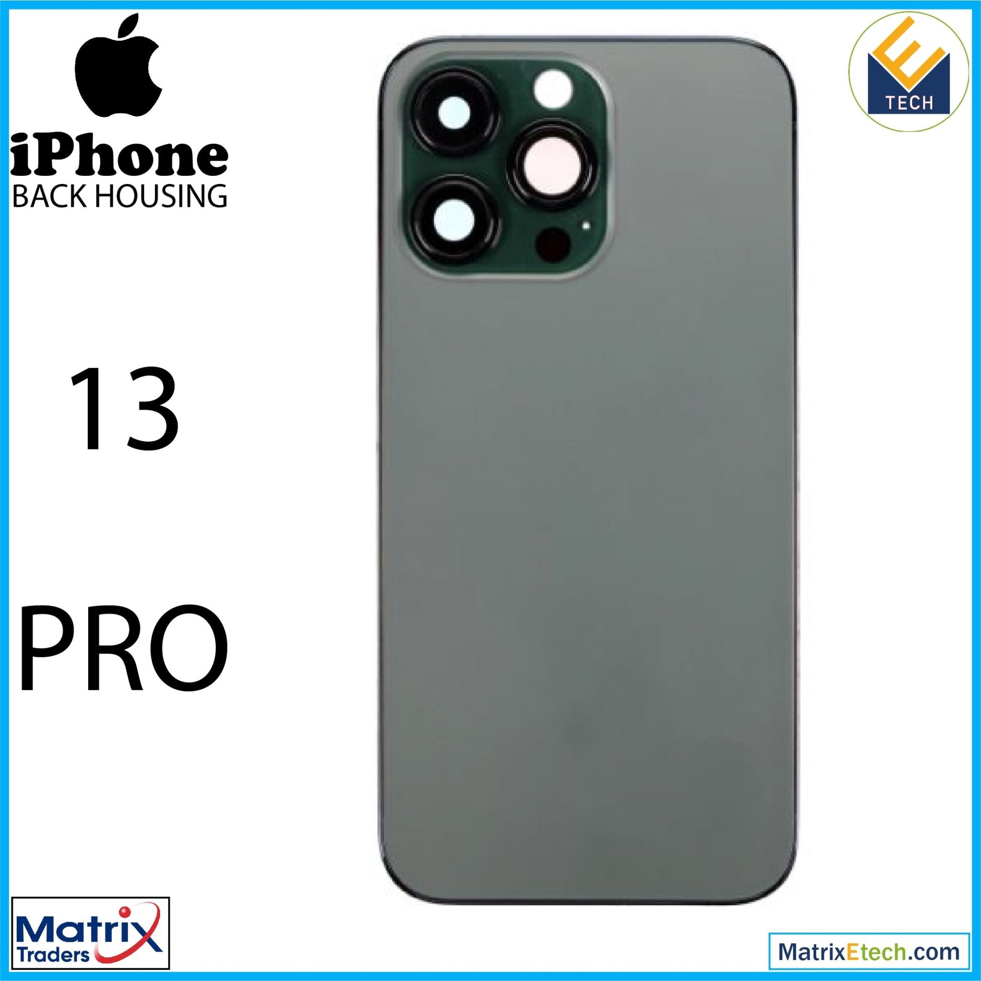 iPhone 13 Pro Back Housing W Small (US Version) - Matrix Traders