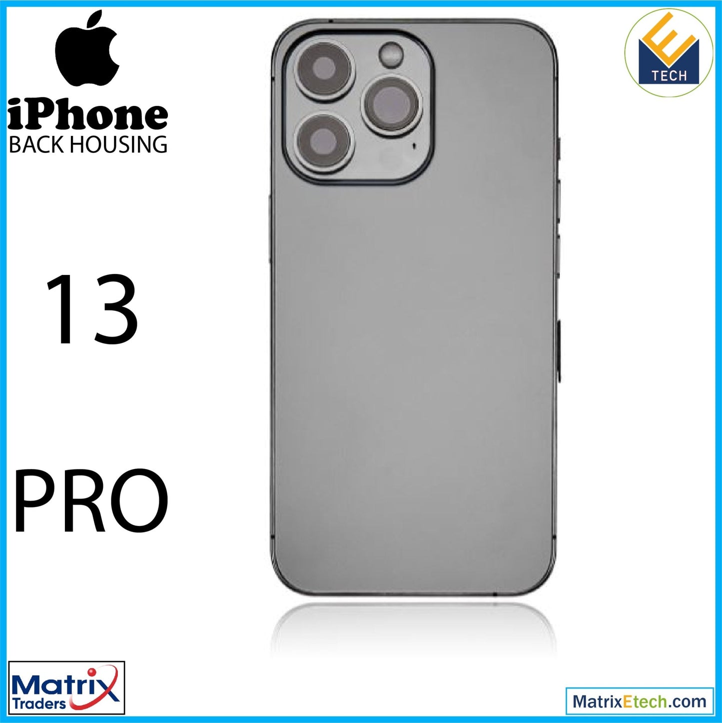 iPhone 13 Pro Back Housing W Small (US Version) - Matrix Traders