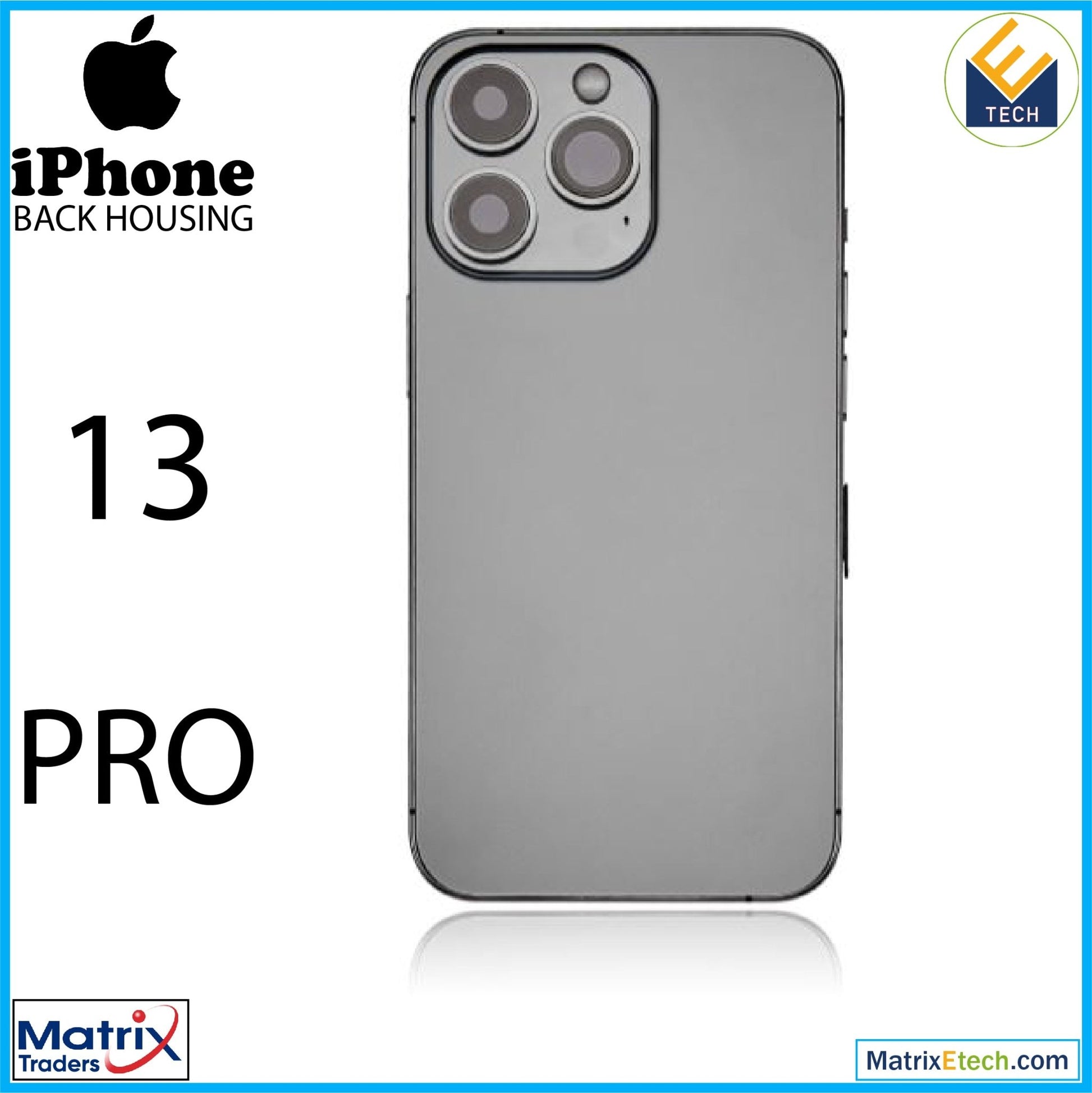 iPhone 13 Pro Back Housing W Small (US Version) - Matrix Traders