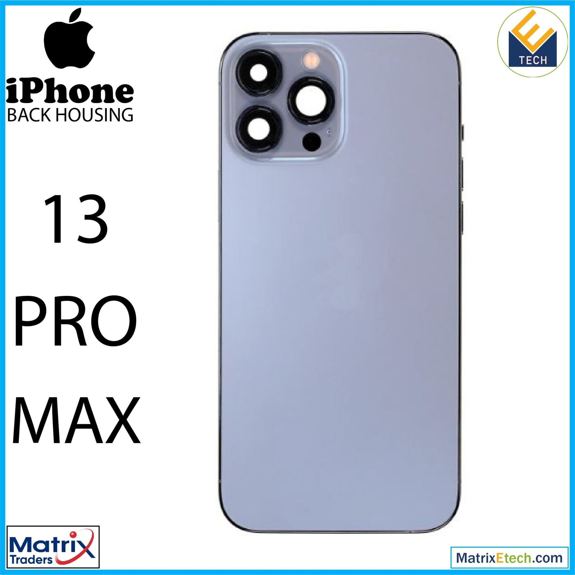 iPhone 13 Pro Max Back Housing W Small (International Version) - Matrix Traders