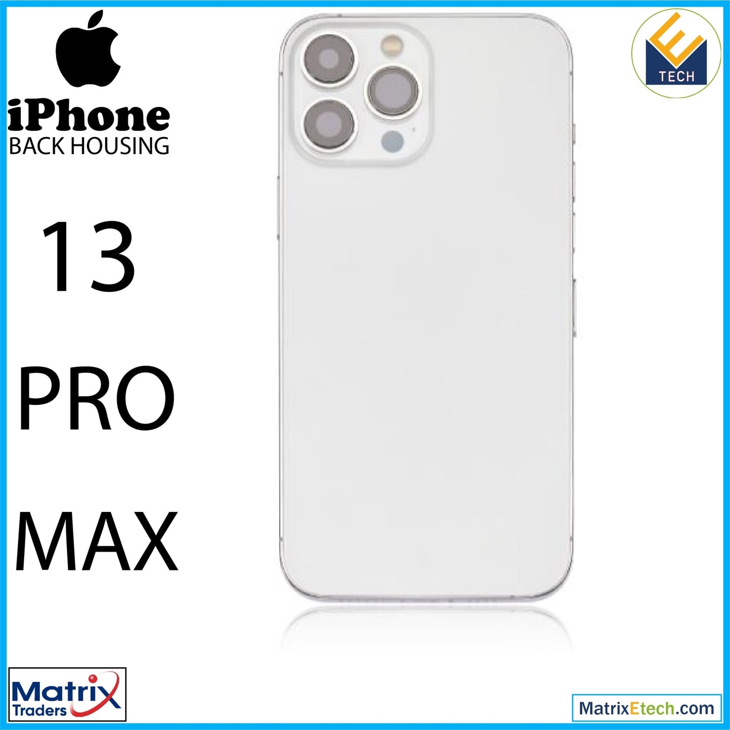 iPhone 13 Pro Max Back Housing W Small (International Version) - Matrix Traders