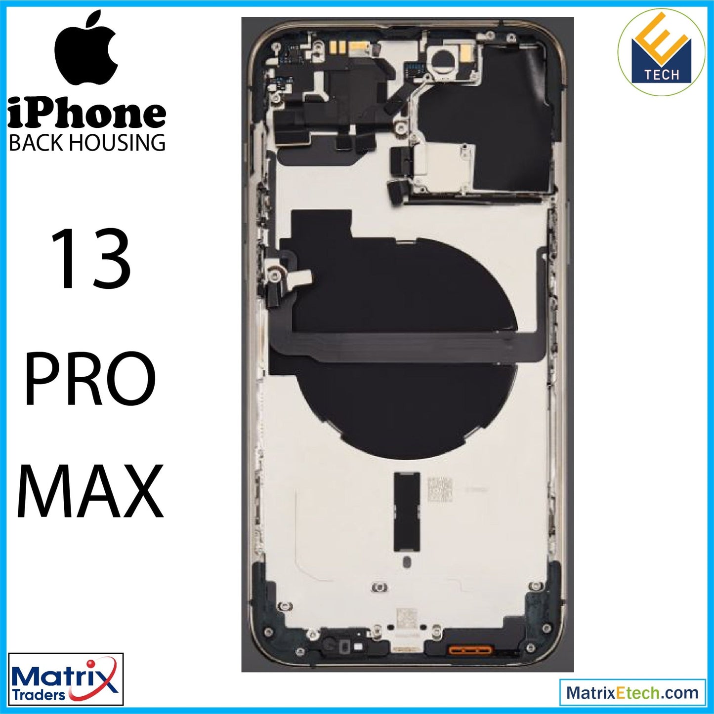 iPhone 13 Pro Max Back Housing W Small (International Version) - Matrix Traders