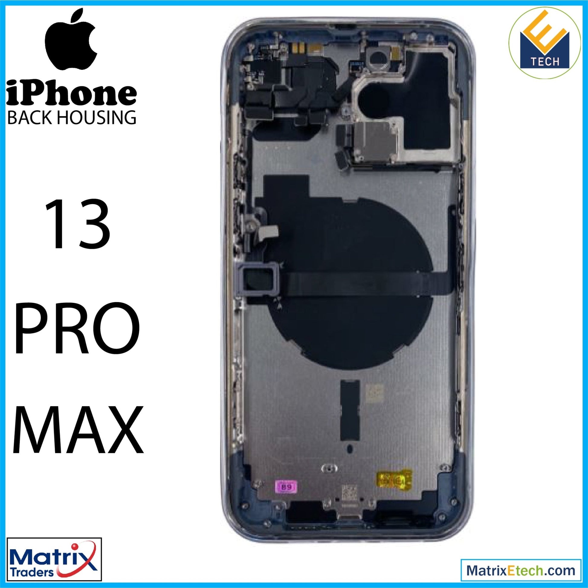 iPhone 13 Pro Max Back Housing W Small (International Version) - Matrix Traders