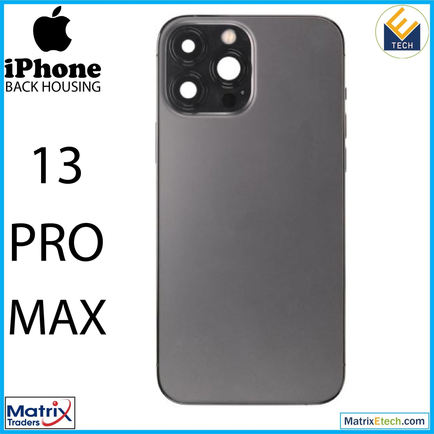 iPhone 13 Pro Max Back Housing W Small (International Version) - Matrix Traders