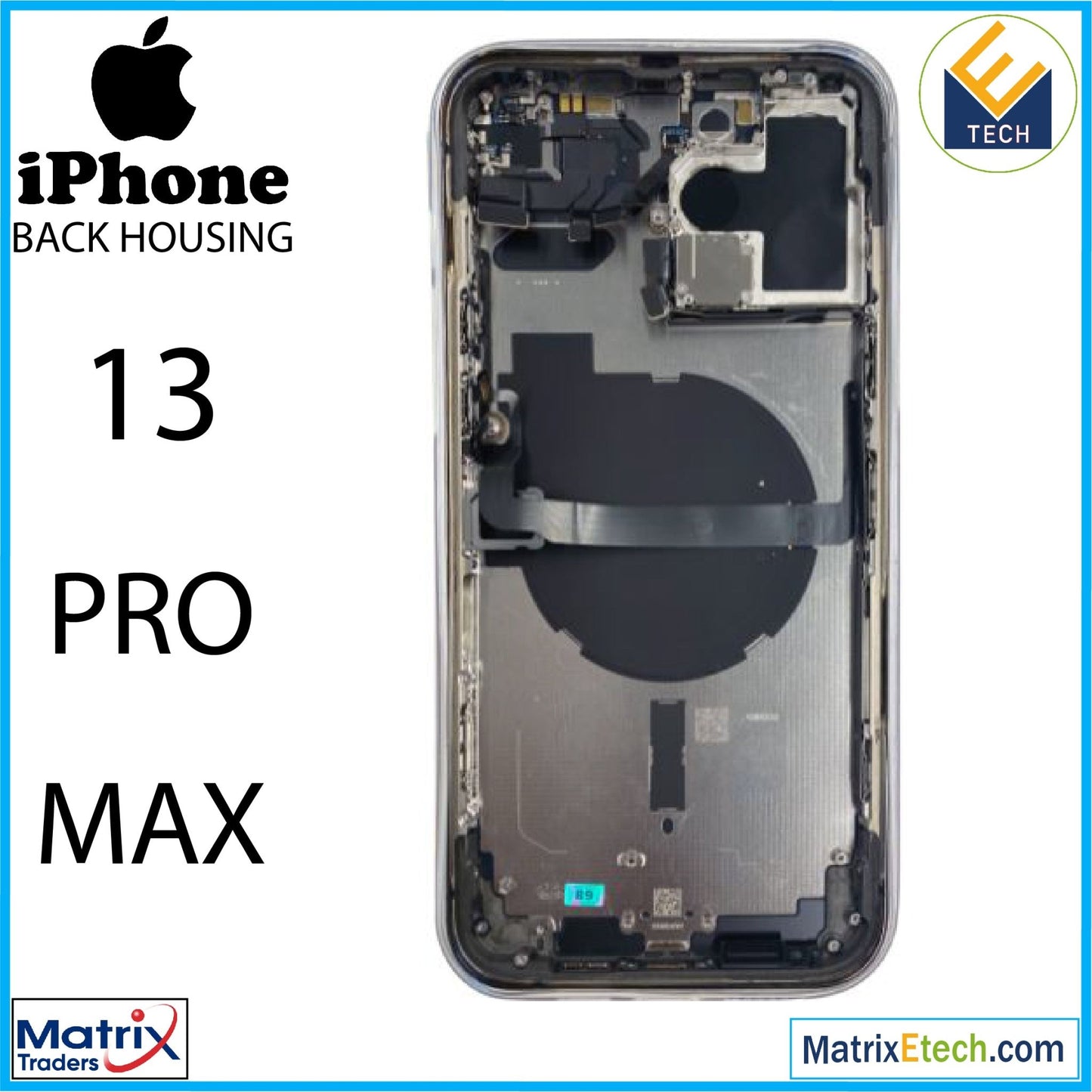 iPhone 13 Pro Max Back Housing W Small (International Version) - Matrix Traders