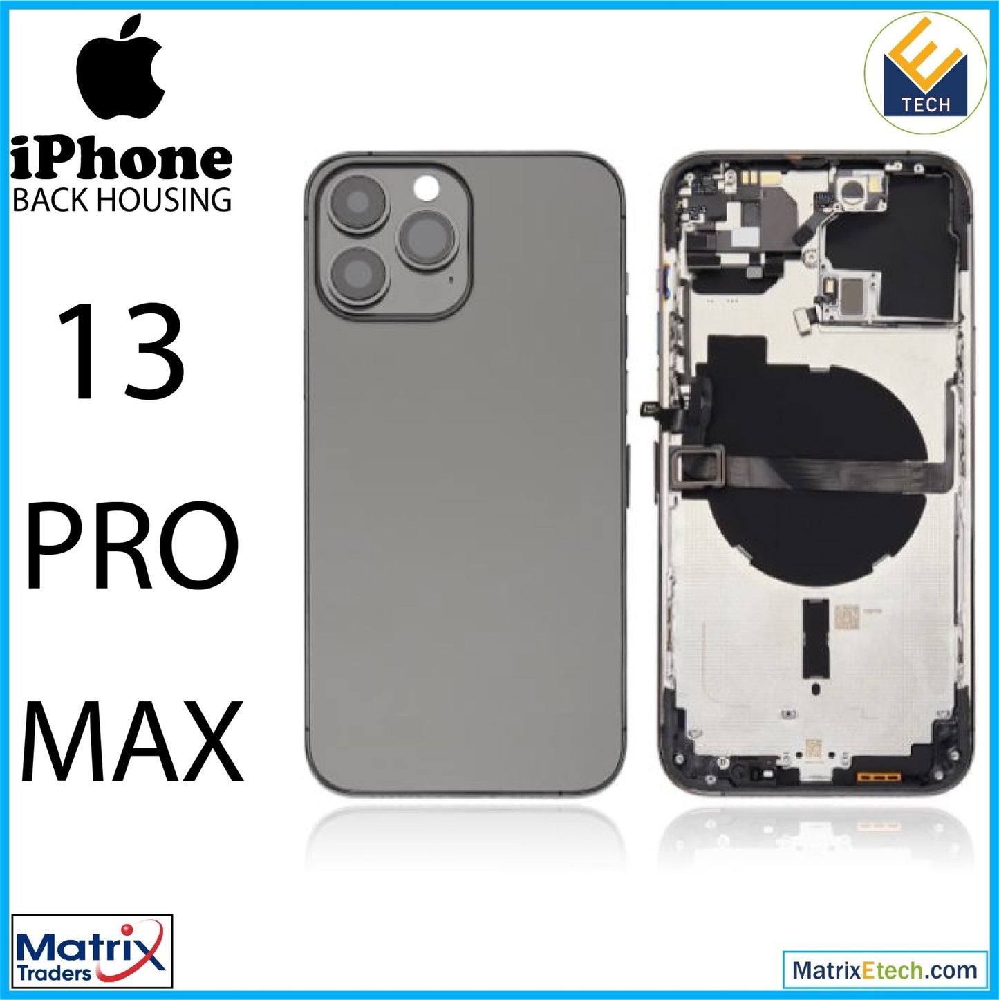 iPhone 13 Pro Max Back Housing W Small (International Version) - Matrix Traders