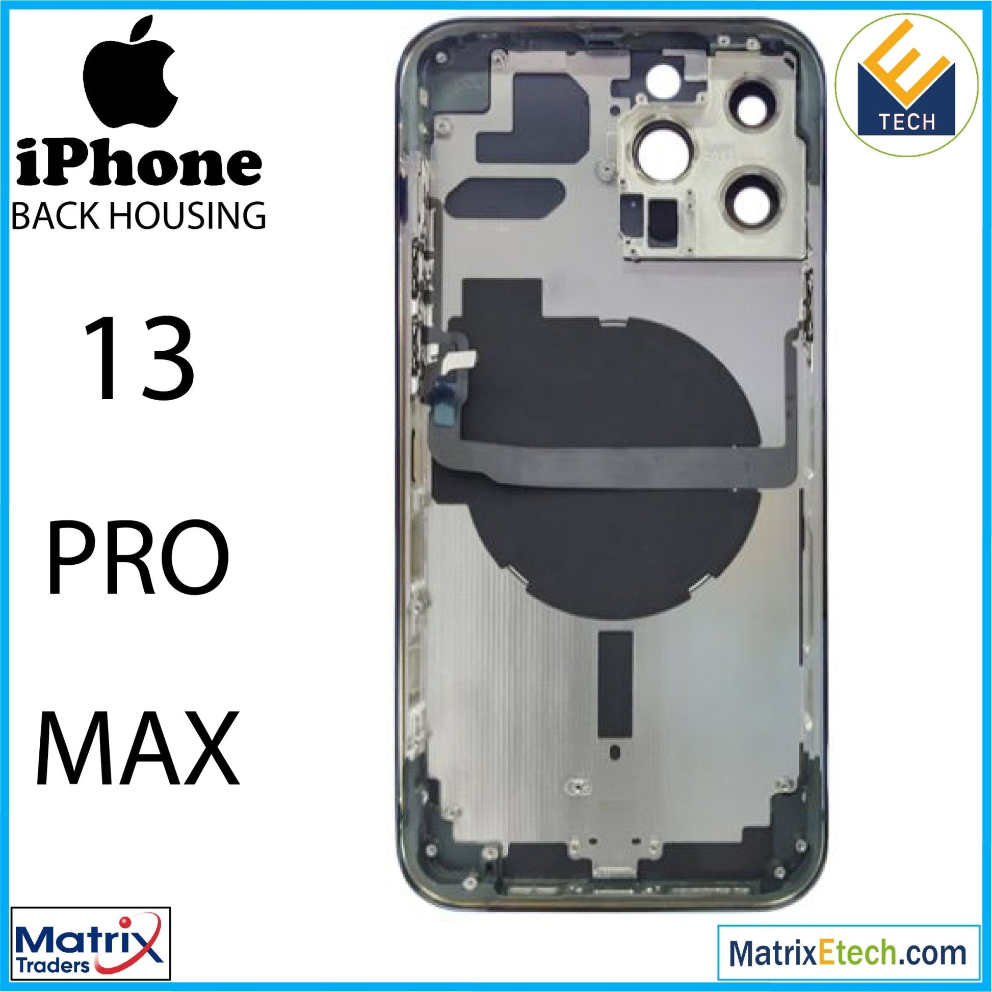 iPhone 13 Pro Max Back Housing W Small (US Version) - Matrix Traders