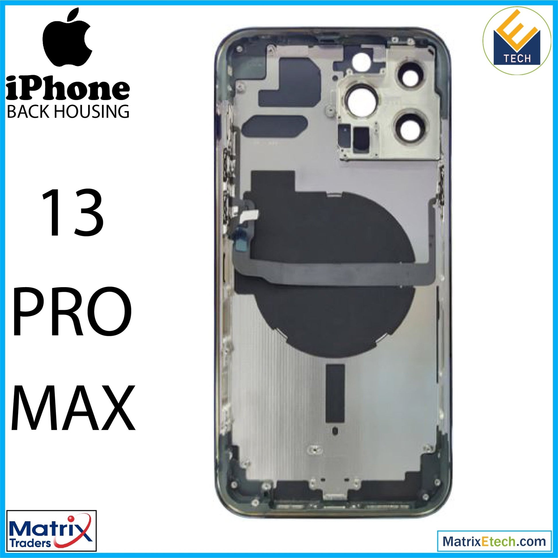 iPhone 13 Pro Max Back Housing W Small (US Version) - Matrix Traders