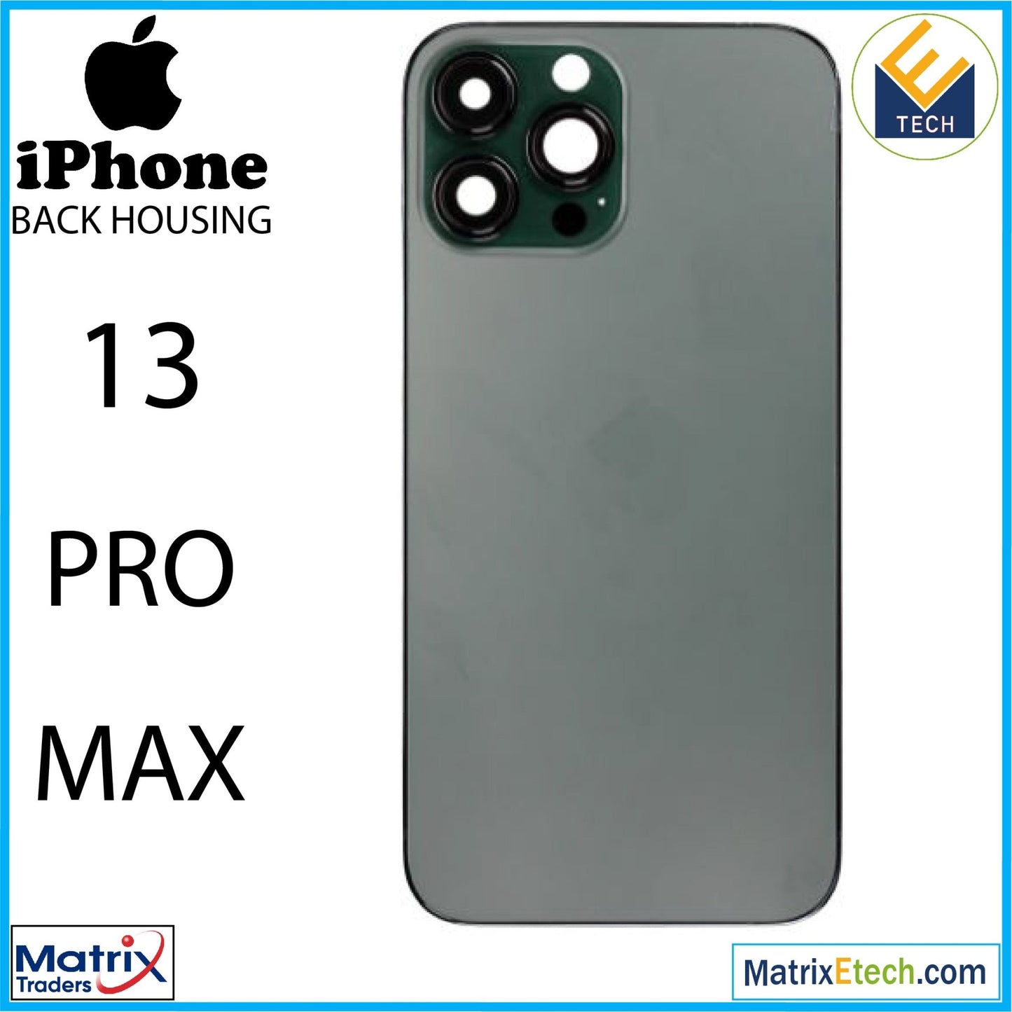 iPhone 13 Pro Max Back Housing W Small (US Version) - Matrix Traders