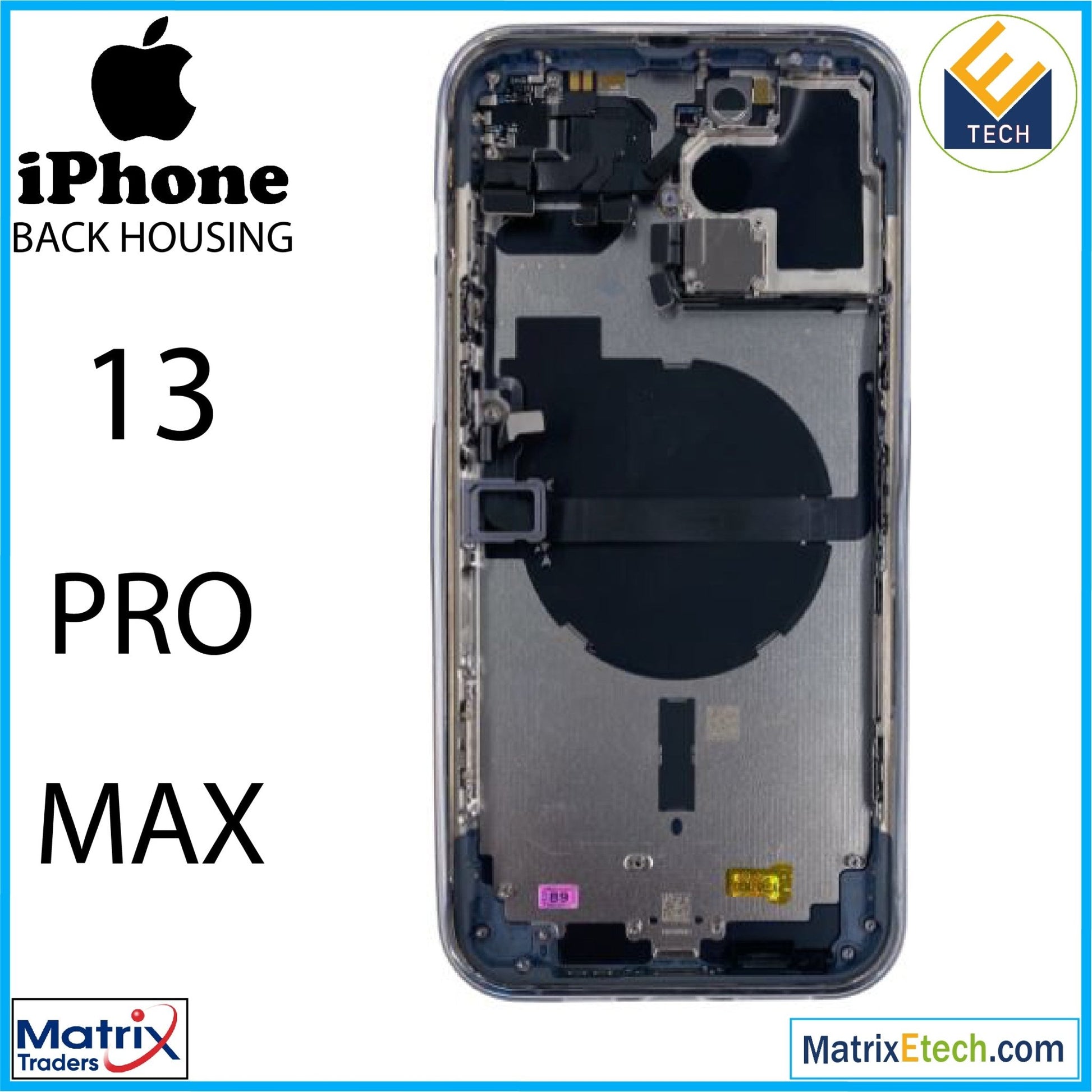 iPhone 13 Pro Max Back Housing W Small (US Version) - Matrix Traders