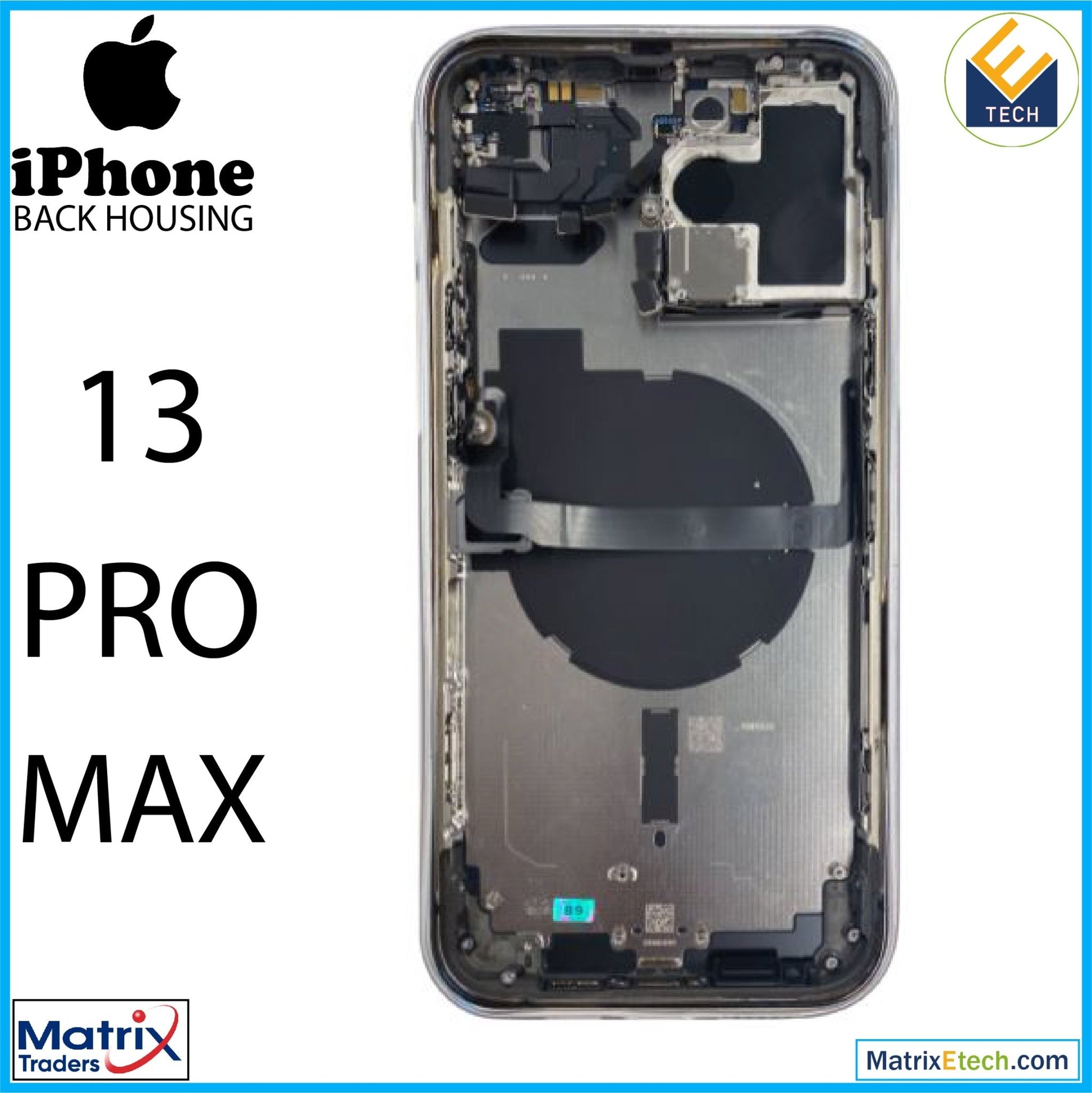 iPhone 13 Pro Max Back Housing W Small (US Version) - Matrix Traders