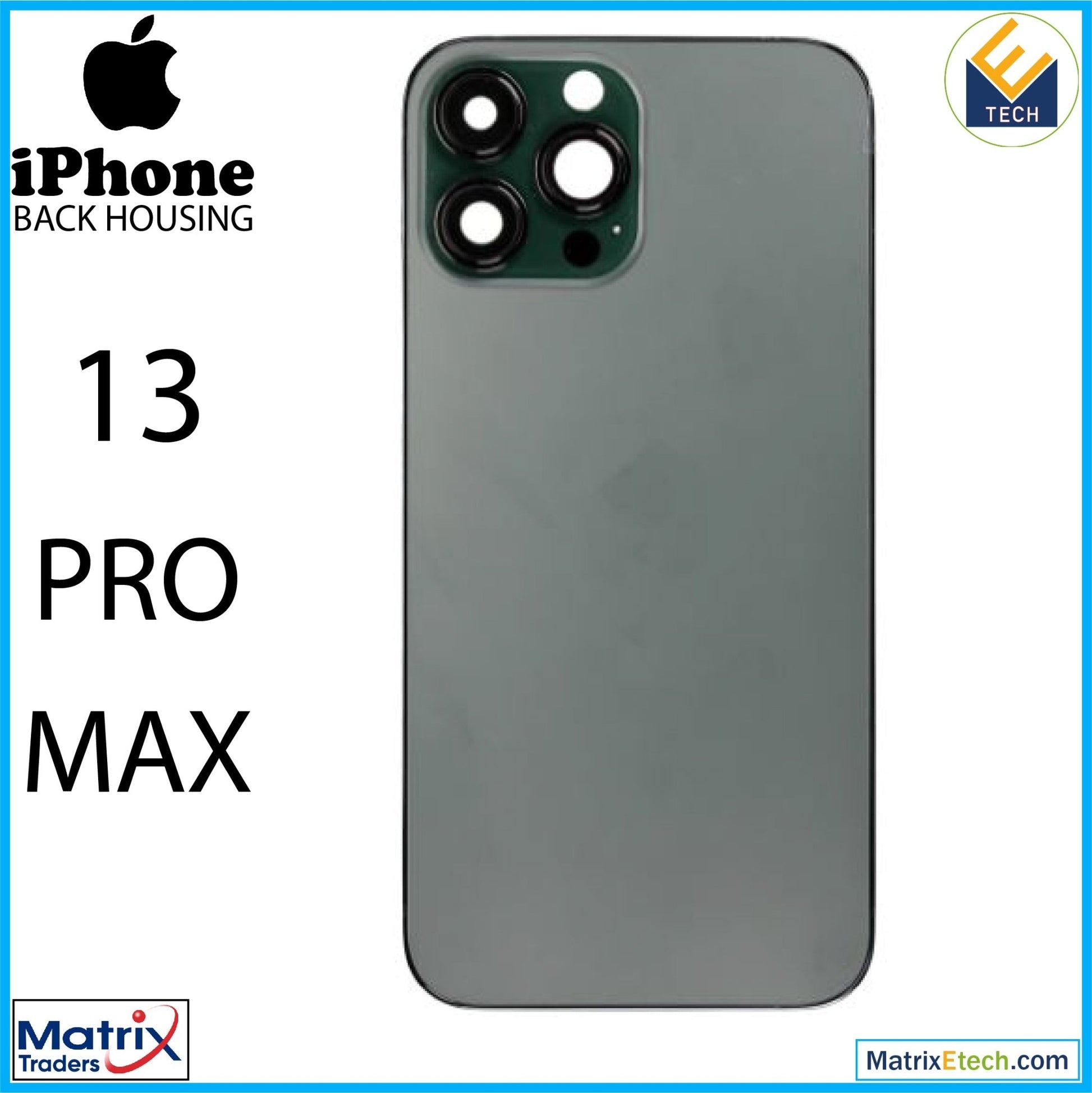 iPhone 13 Pro Max Back Housing W Small (US Version) - Matrix Traders