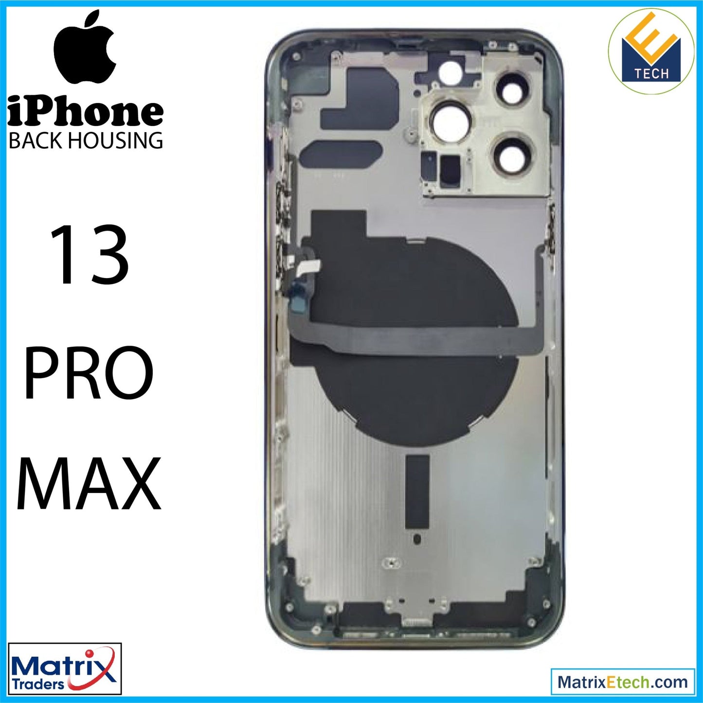 iPhone 13 Pro Max Back Housing W Small (US Version) - Matrix Traders