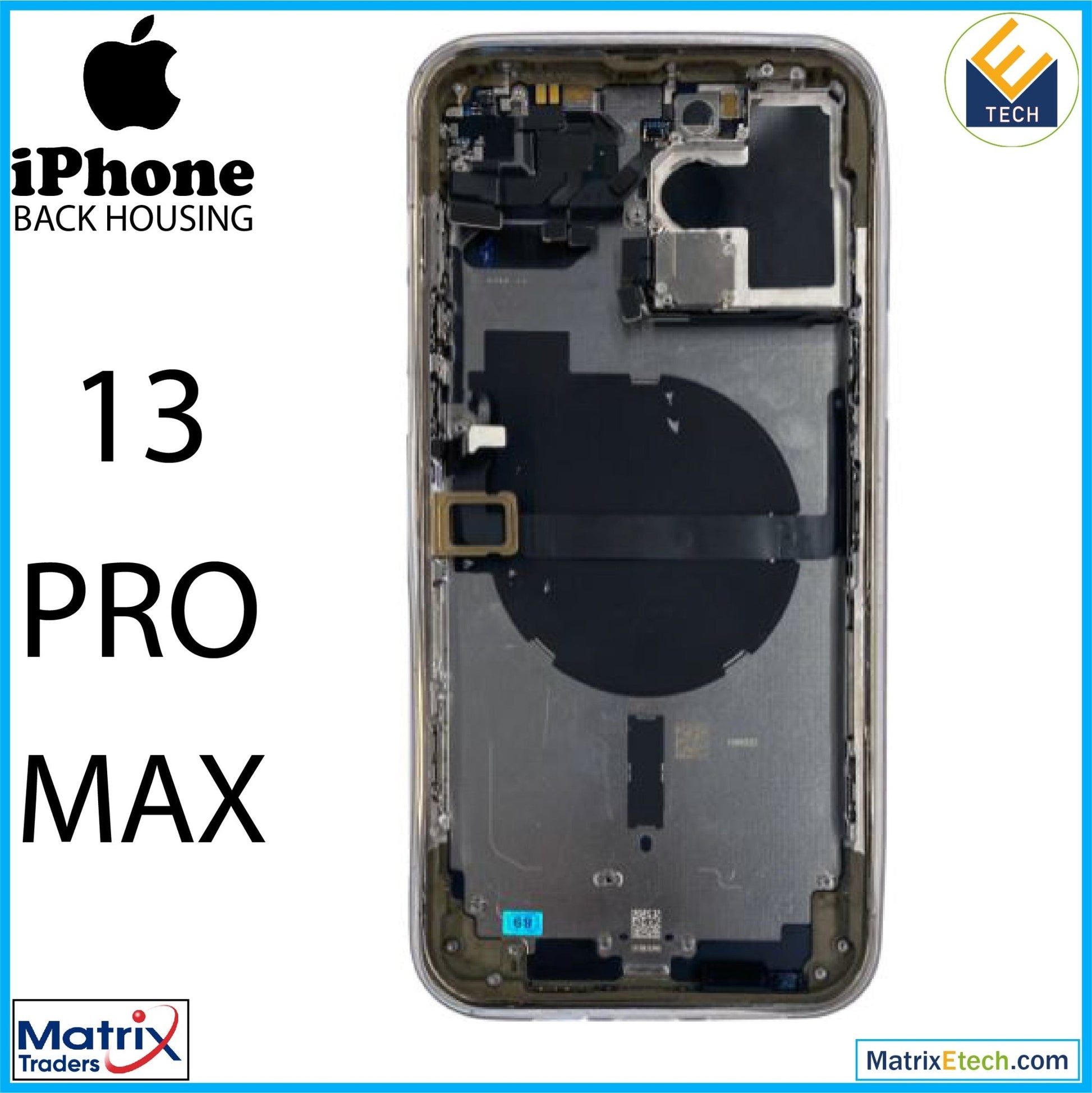 iPhone 13 Pro Max Back Housing W Small (US Version) - Matrix Traders