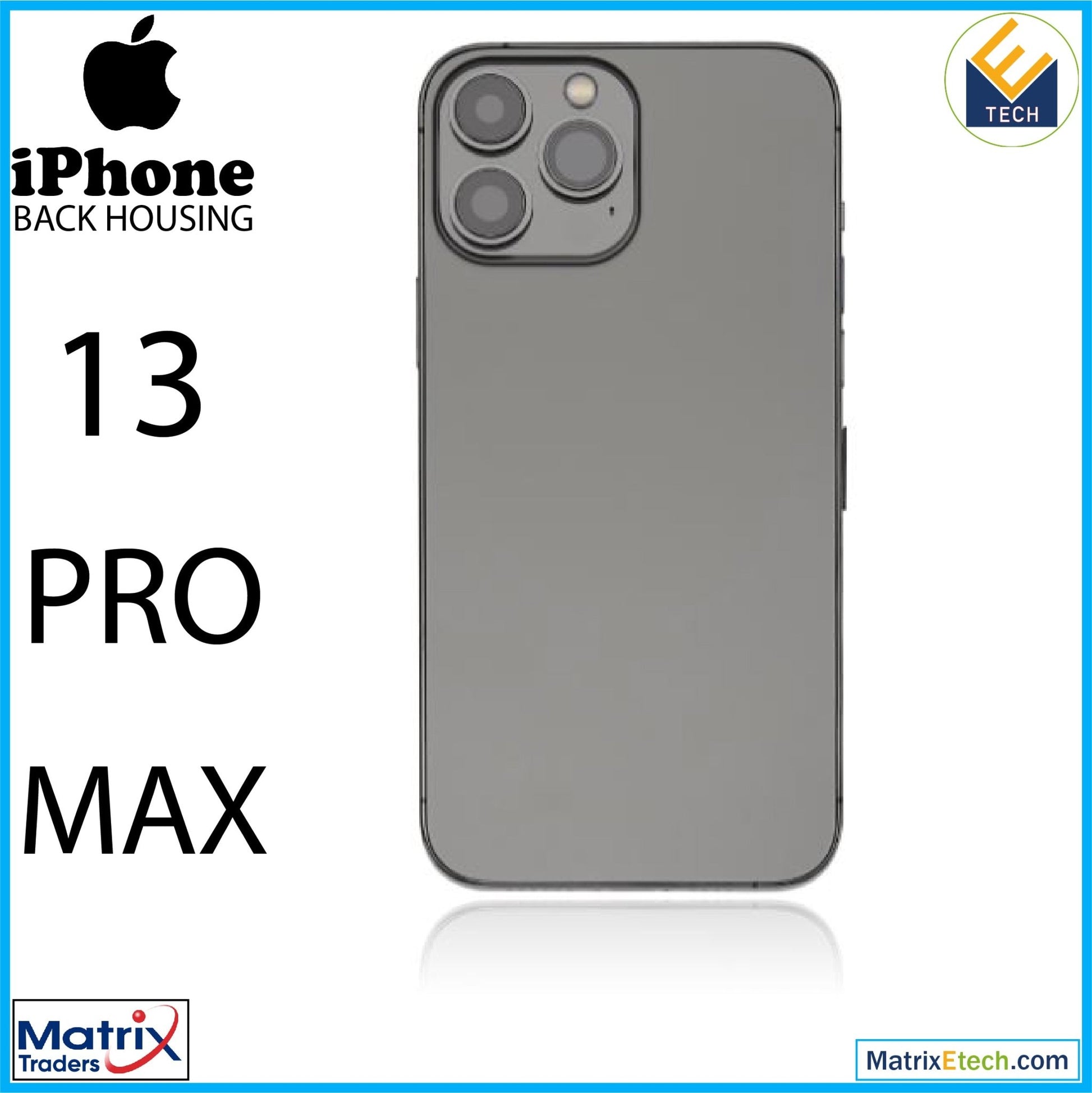 iPhone 13 Pro Max Back Housing W Small (US Version) - Matrix Traders