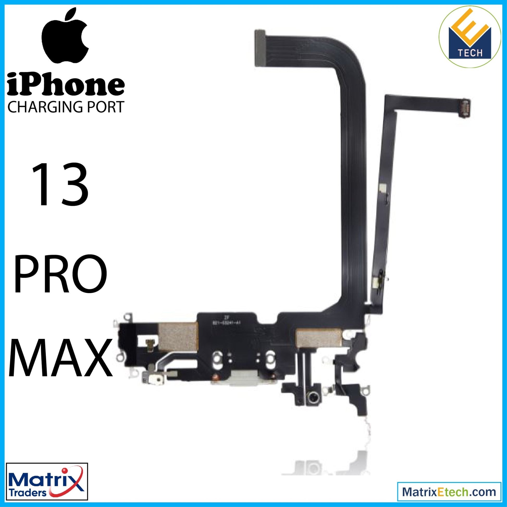 iPhone 13 Pro Max Charging Port Flex Cable (Aftermarket Plus) - Matrix Traders