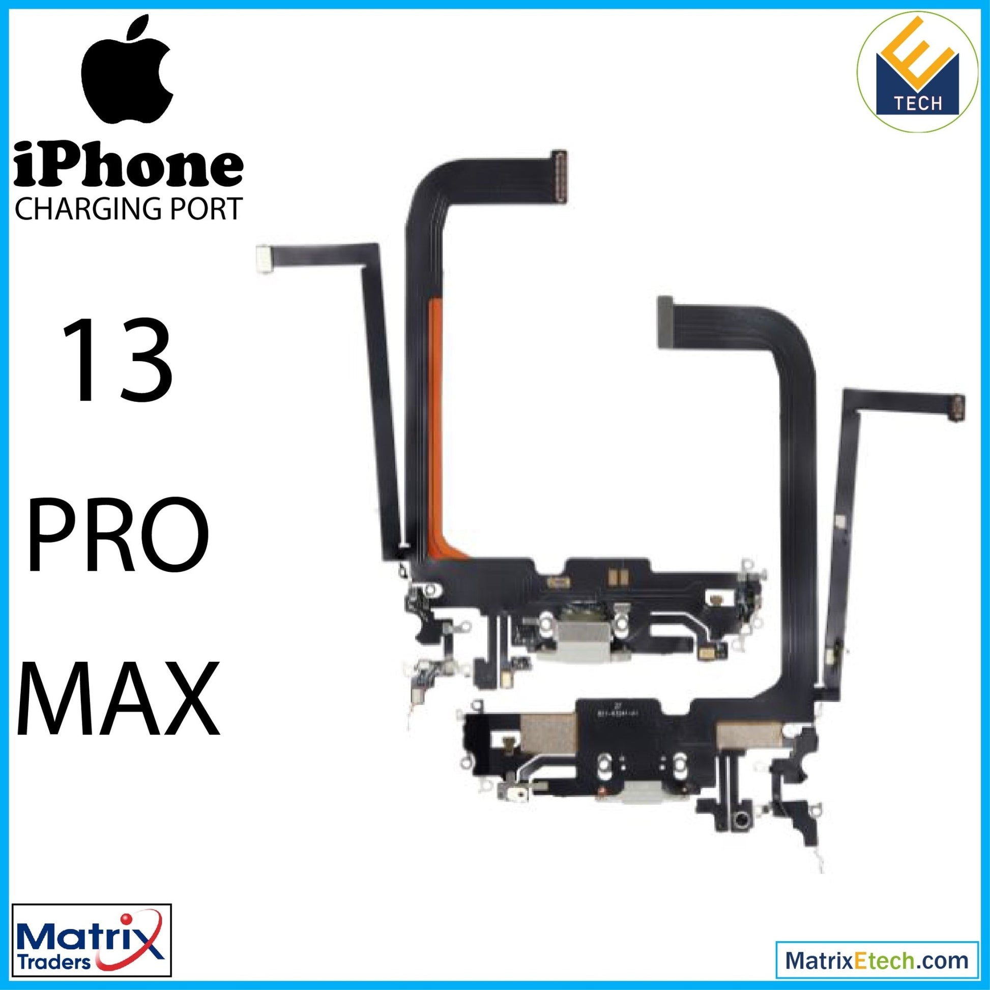 iPhone 13 Pro Max Charging Port Flex Cable (Aftermarket Plus) - Matrix Traders