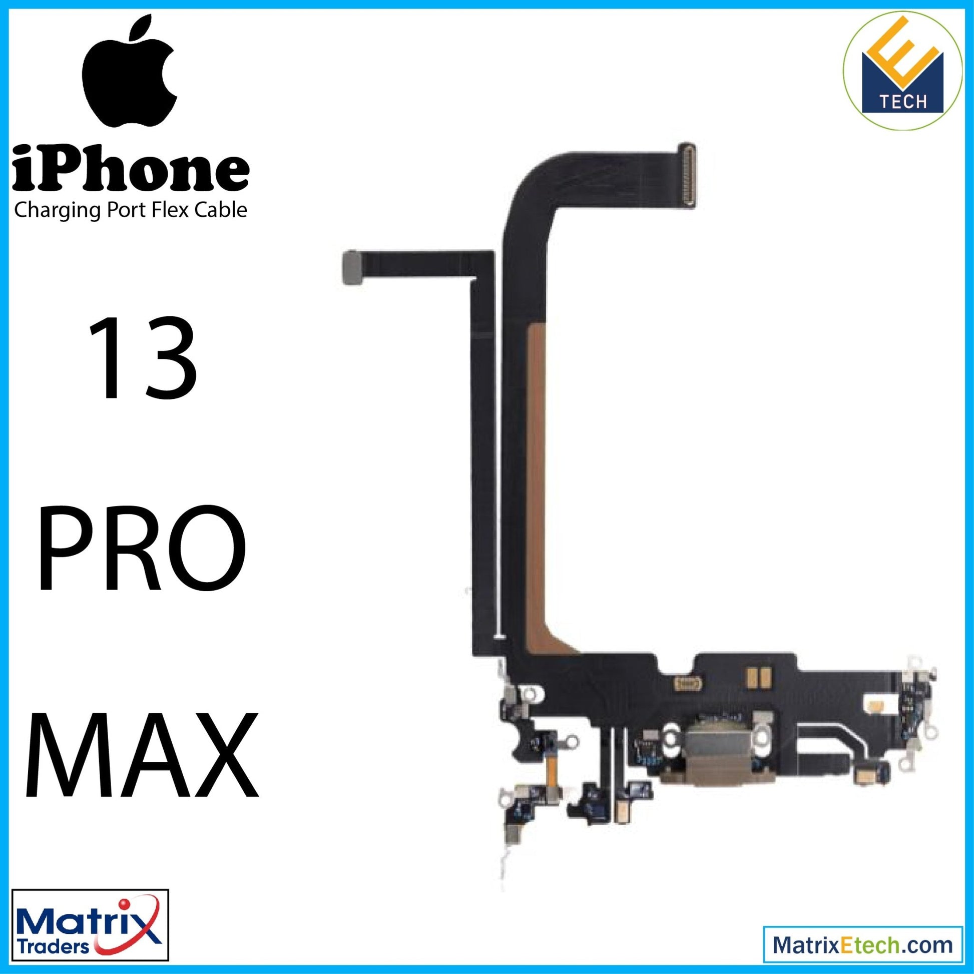 iPhone 13 Pro Max Charging Port Flex Cable (Pull) - Matrix Traders