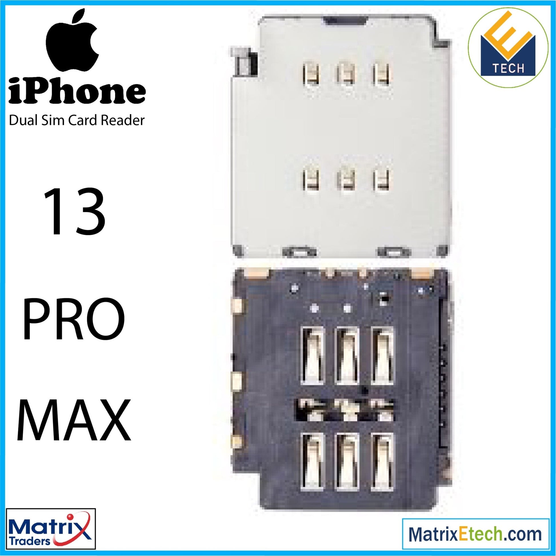 iPhone 13 Pro Max Dual Sim Card Reader (Normal) - Matrix Traders