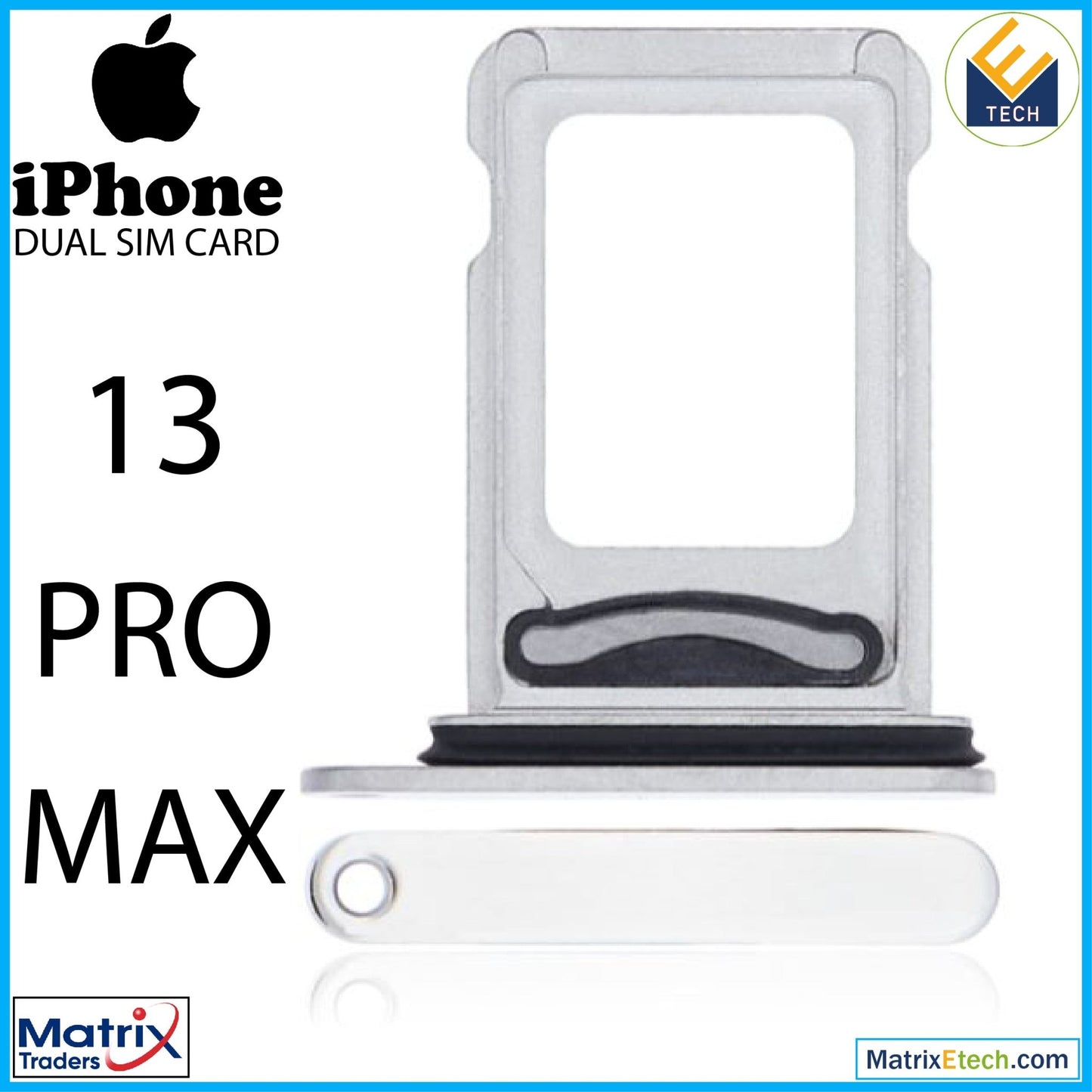 iPhone 13 Pro Max Dual Sim Card Tray (Normal) - Matrix Traders