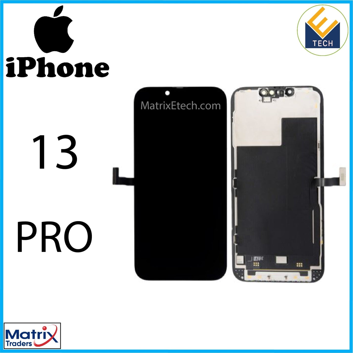 iPhone 13 Pro OLED Assembly (Aftermarket Pro: XO7 Soft). - Matrix Traders