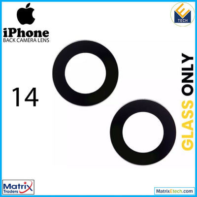 iPhone 14 Back Camera Lens (Glass Only) With Adhesive (2 Piece Set) - Matrix Traders