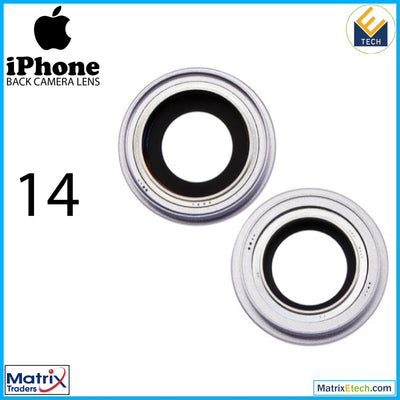 iPhone 14 Back Camera Lens With Bracket & Bezel (2 Piece Set) - Matrix Traders